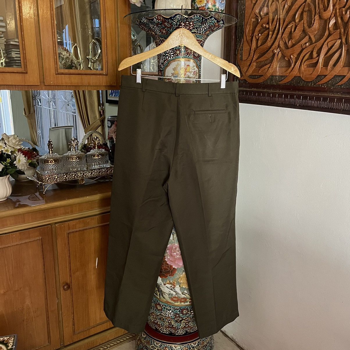 Vintage Vintage 2003 Singapore Armed Forces SAF Green Trouser Size US 35 - 6 Thumbnail