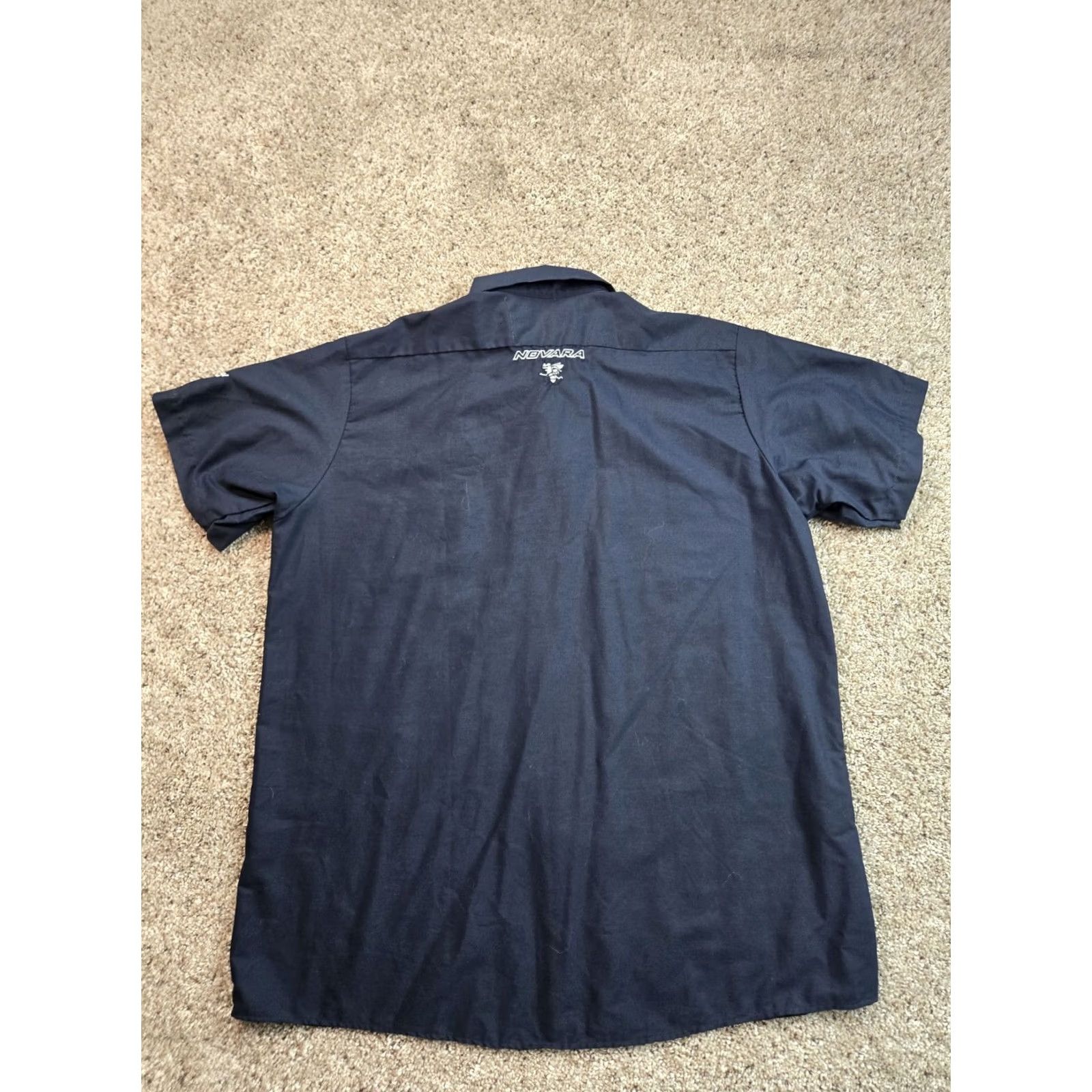 Dickies Dickies Work Shirt Mens XL Blue Short Sleeve Button-Up Twill Cotton Polyester Embroidered Pockets Vintage: No, but Retro Workwear Size US XL / EU 56 / 4 - 7 Thumbnail
