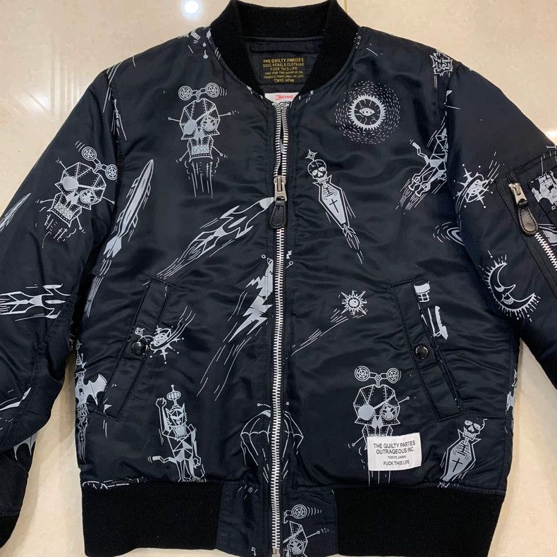 ジャケット・アウター wtaps neighborhood ma-1 WTAPS x Neighborhood 25th Anniversary MA-1 Jacket Black Size