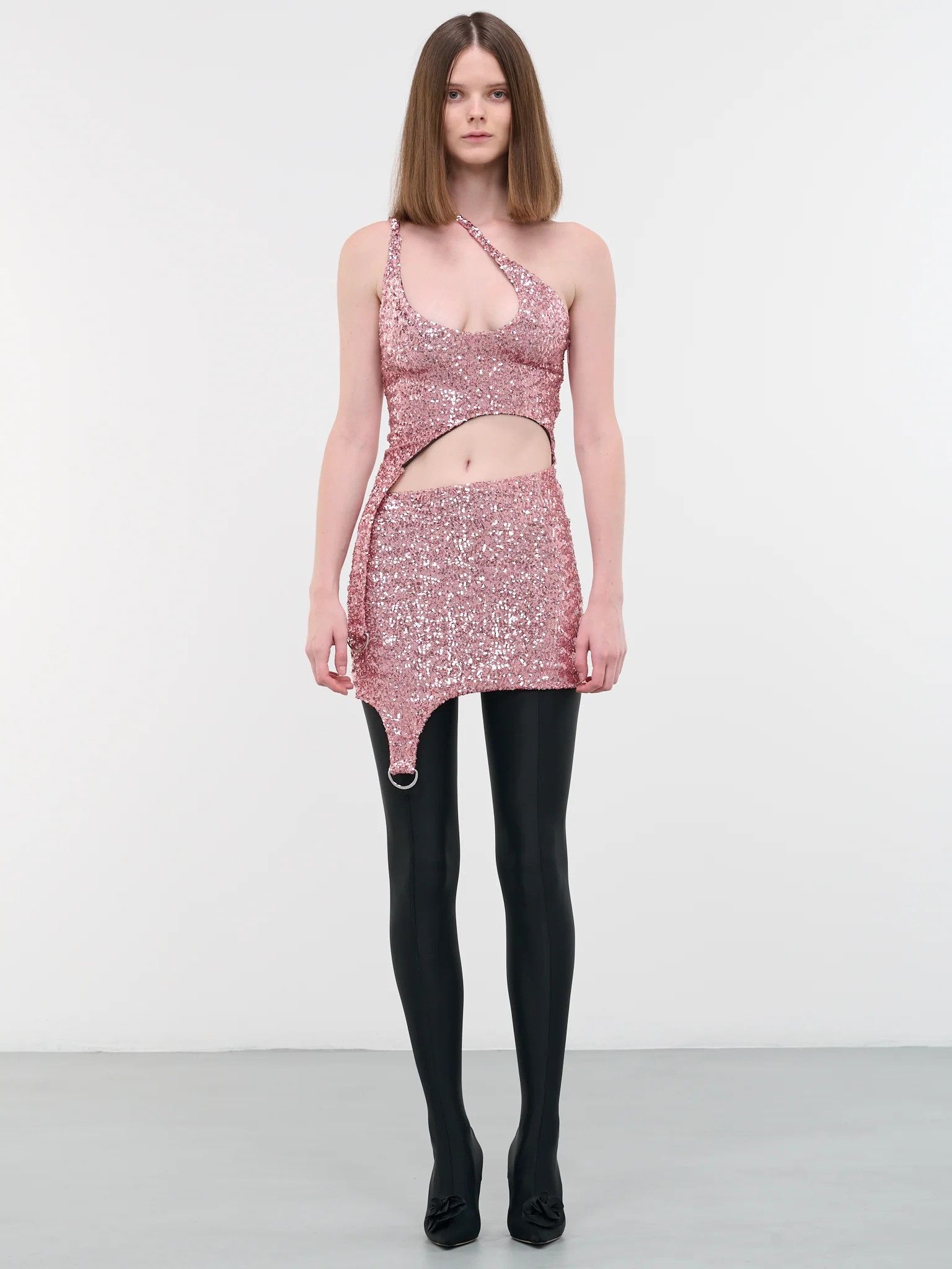 Ambush Design $1030 Ambush Sequin Asymmetric Mini Dress Size S / US 4 / IT 40 - 1 Thumbnail