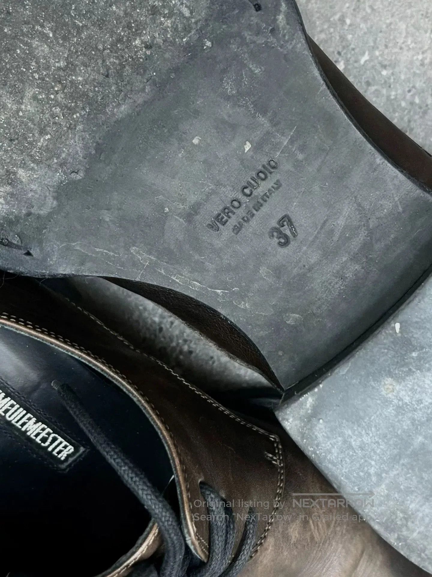 Ann Demeulemeester ann demeulemeester distressed leather derby shoes. Size US 7.5 / EU 40-41 - 5 Thumbnail