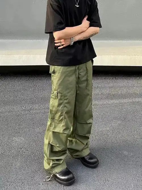 Designer × Japanese Brand × Vintage military pleated tactical baggy cargo pants Size US 30 / EU 46 - 3 Thumbnail