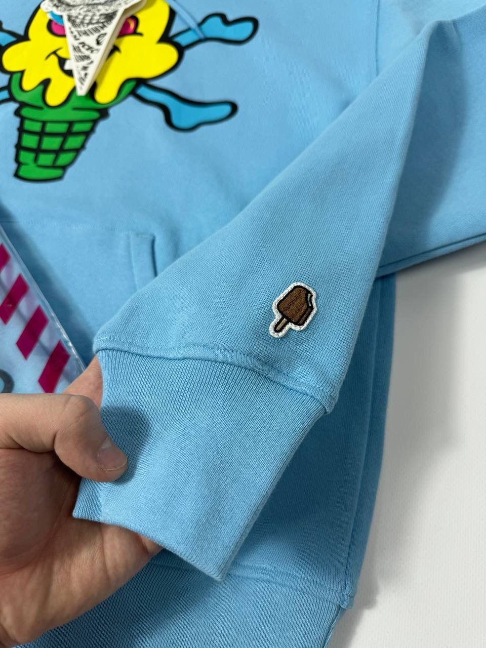 Icecream ICECREAM Cones &Bones Blue Hoodie from Billionaire Boys Club Size US L / EU 52-54 / 3 - 3 Thumbnail