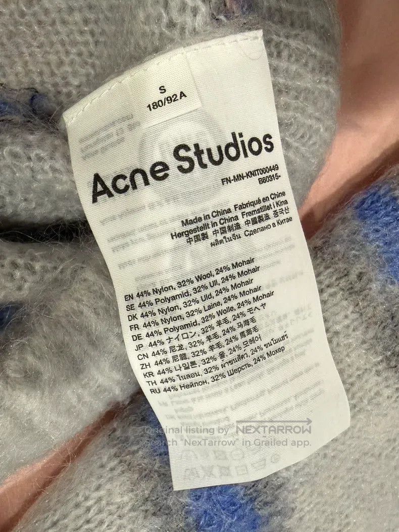 Acne Studios Acne Studios Mohair Striped Sweater, Oversize Fit Size US S / EU 44-46 / 1 - 6 Thumbnail
