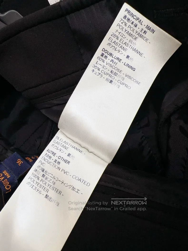 Louis Vuitton Louis Vuitton Black bell-bottom trousers Size 35" - 6 Thumbnail