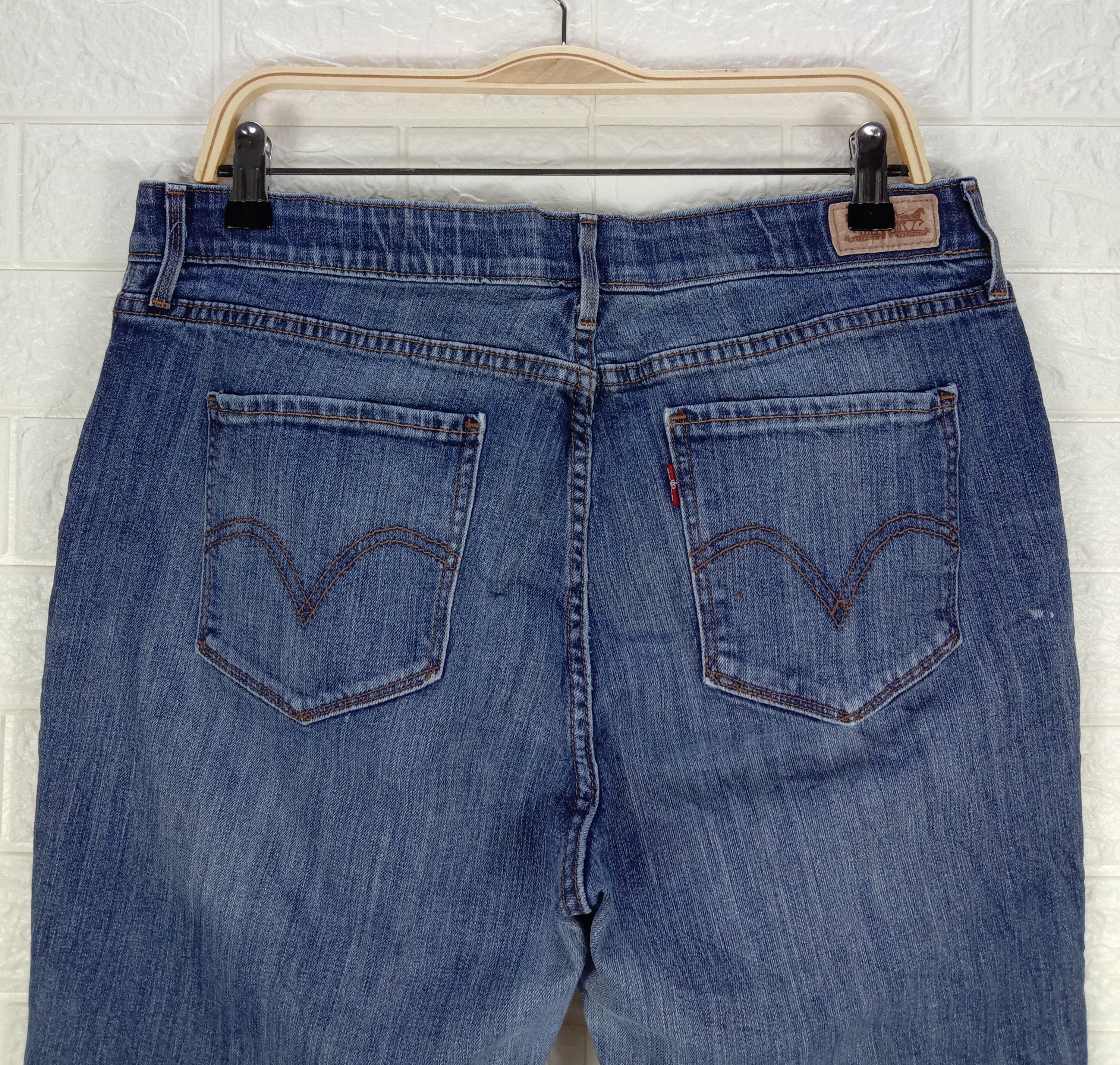 Levi's Vintage Levi's 525 Jeans Faded Blue Straight Leg Denim Size 33" - 6 Thumbnail