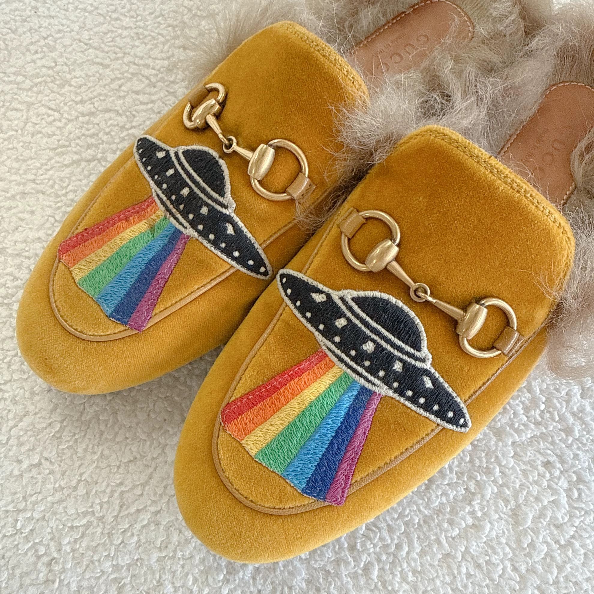 Gucci Gucci Horsebit Fur Slippers EU 35 6964 Size US 4.5 / IT 34.5 - 4 Thumbnail