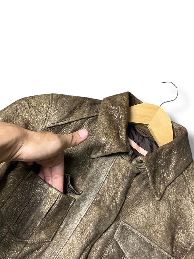 Japanese Brand DeDanae Japanese Brand Crop Leather Jacket (137) Size US XXS / EU 40 - 5 Thumbnail