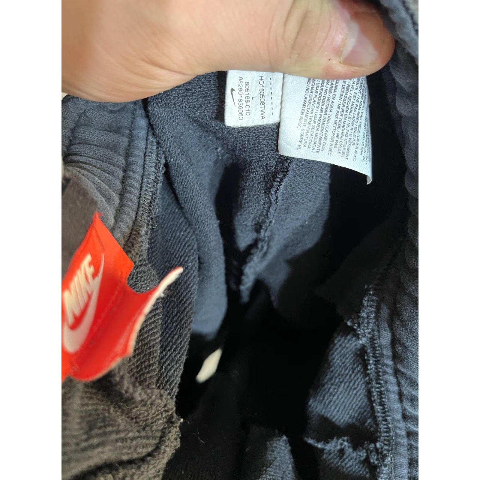 Nike Nike Modern Sweatpants Joggers Mens L Black Pockets Elastic Waist Fleece 805168-010 Sportswear Casual Activewear Trousers Size US 33 - 6 Thumbnail