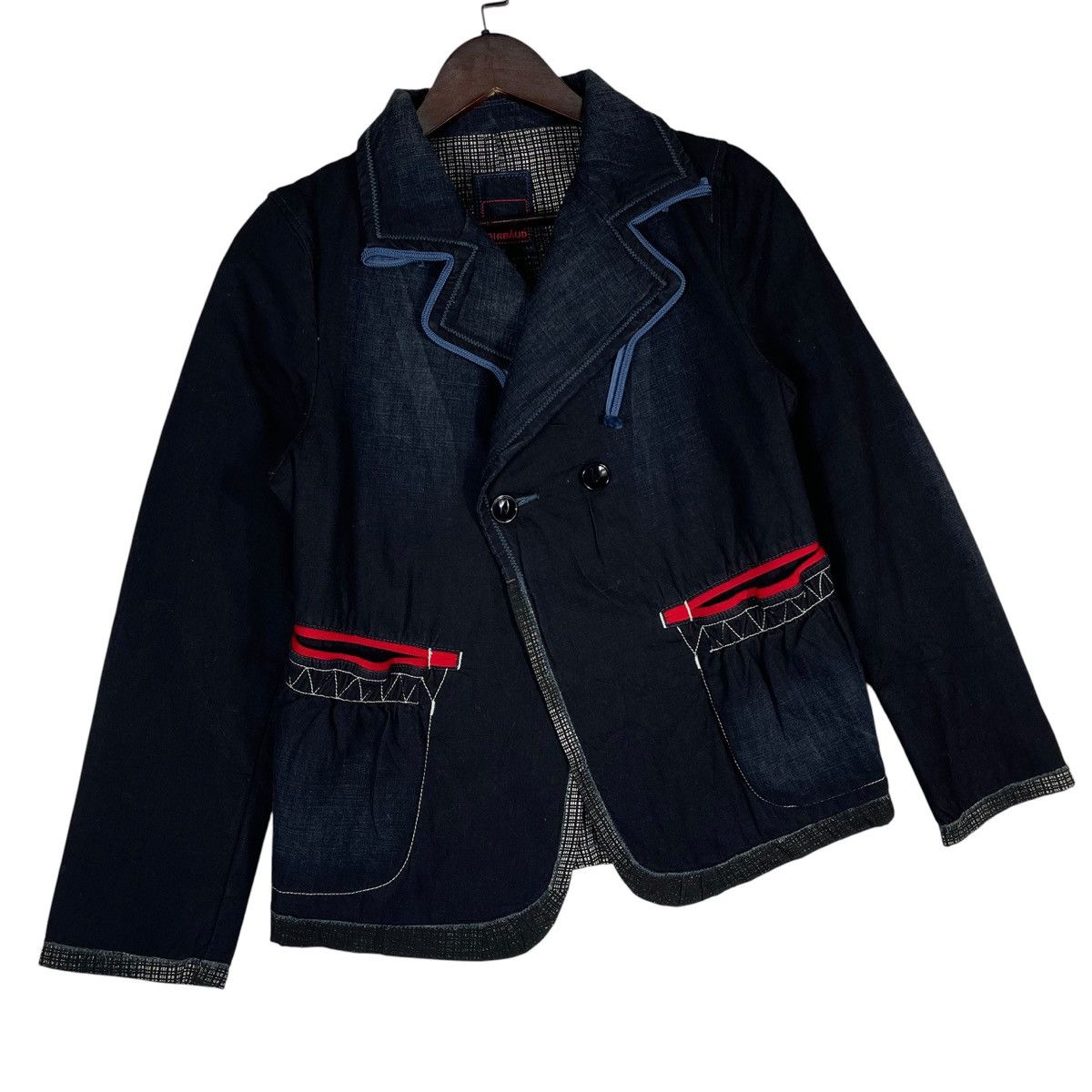 Marithe + Francois Girbaud Marithe Francois Girbaud Denim Indigo Dye Jacket Size M / US 6-8 / IT 42-44 - 9 Thumbnail