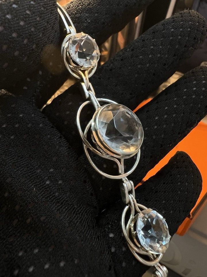 Other Silver Retro Vintage Women's Bracelet Rock Сrystal Size ONE SIZE - 3 Thumbnail