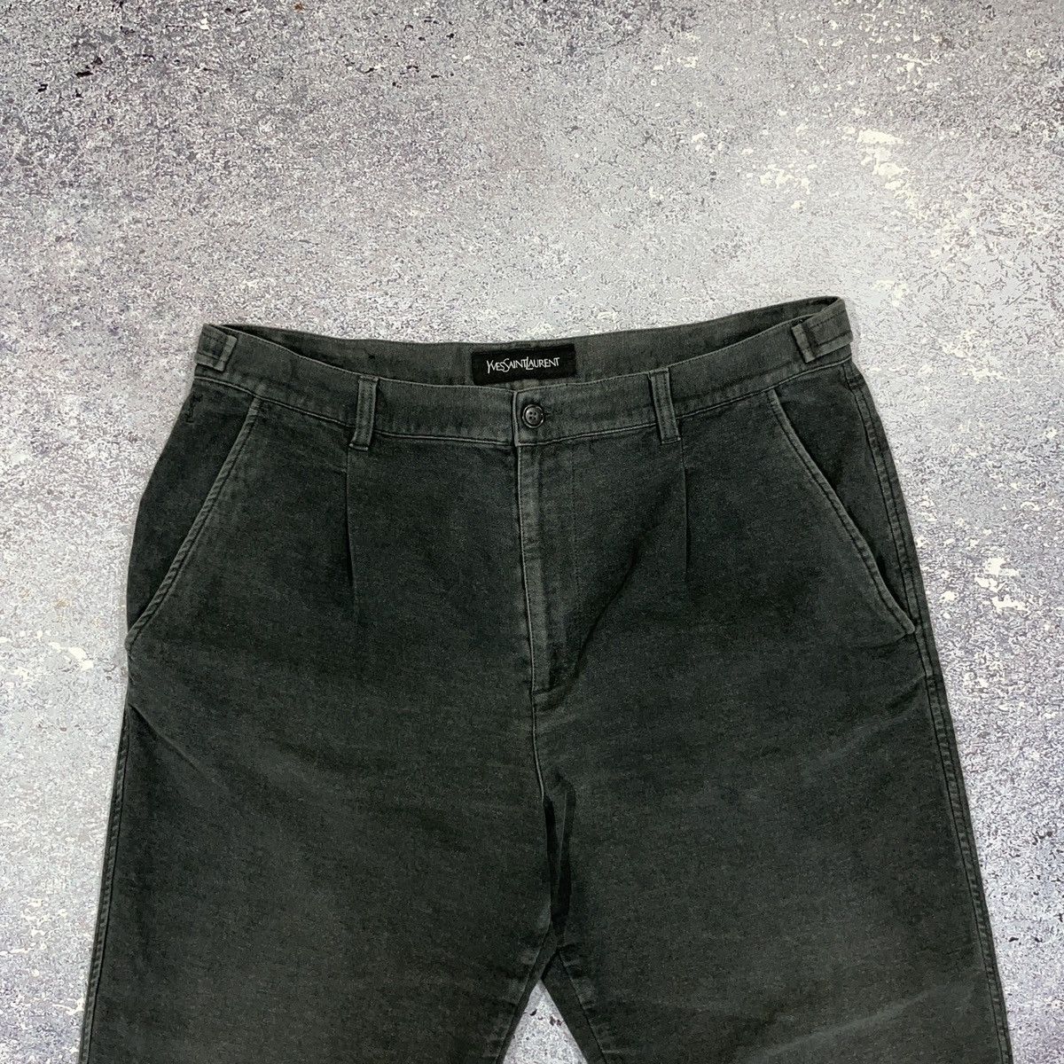 Yves Saint Laurent Yves Saint Laurent Vintage Cotton Trousers Size US 34 / EU 50 - 4 Thumbnail