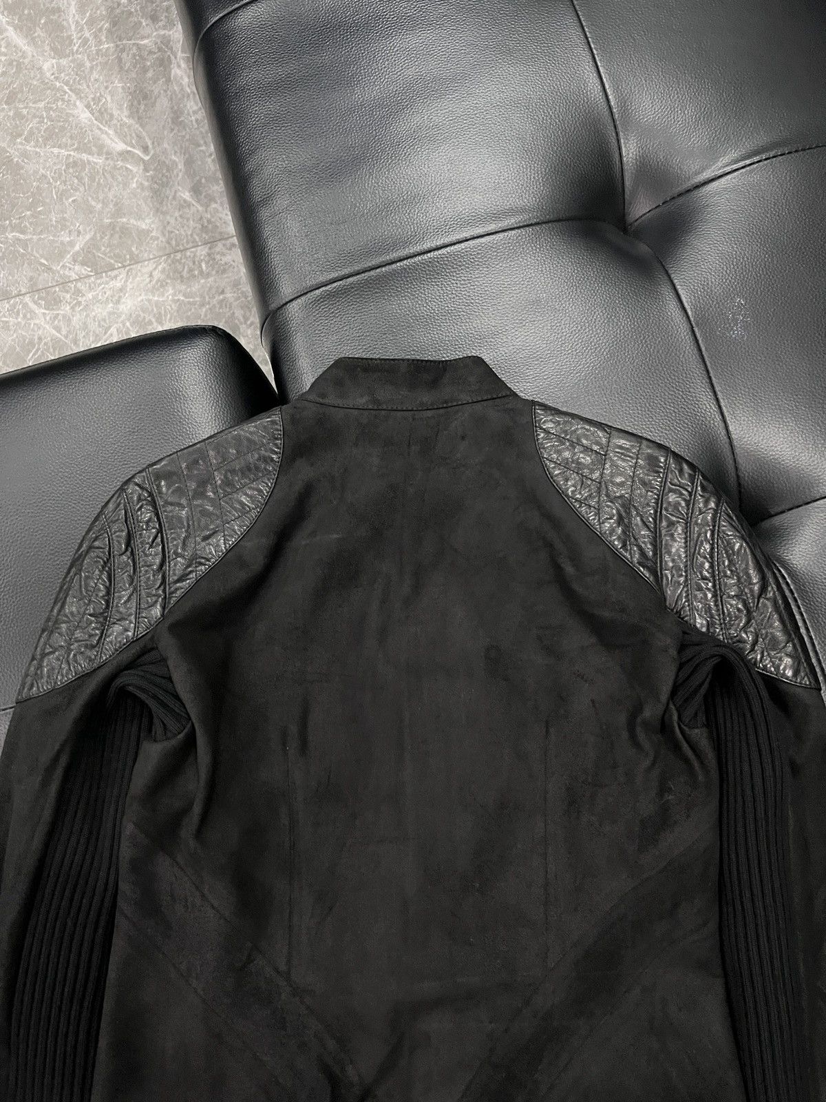 Gucci Gucci by Tom Ford 2000s Paneled Leather Biker Jacket Size US S / EU 44-46 / 1 - 6 Thumbnail