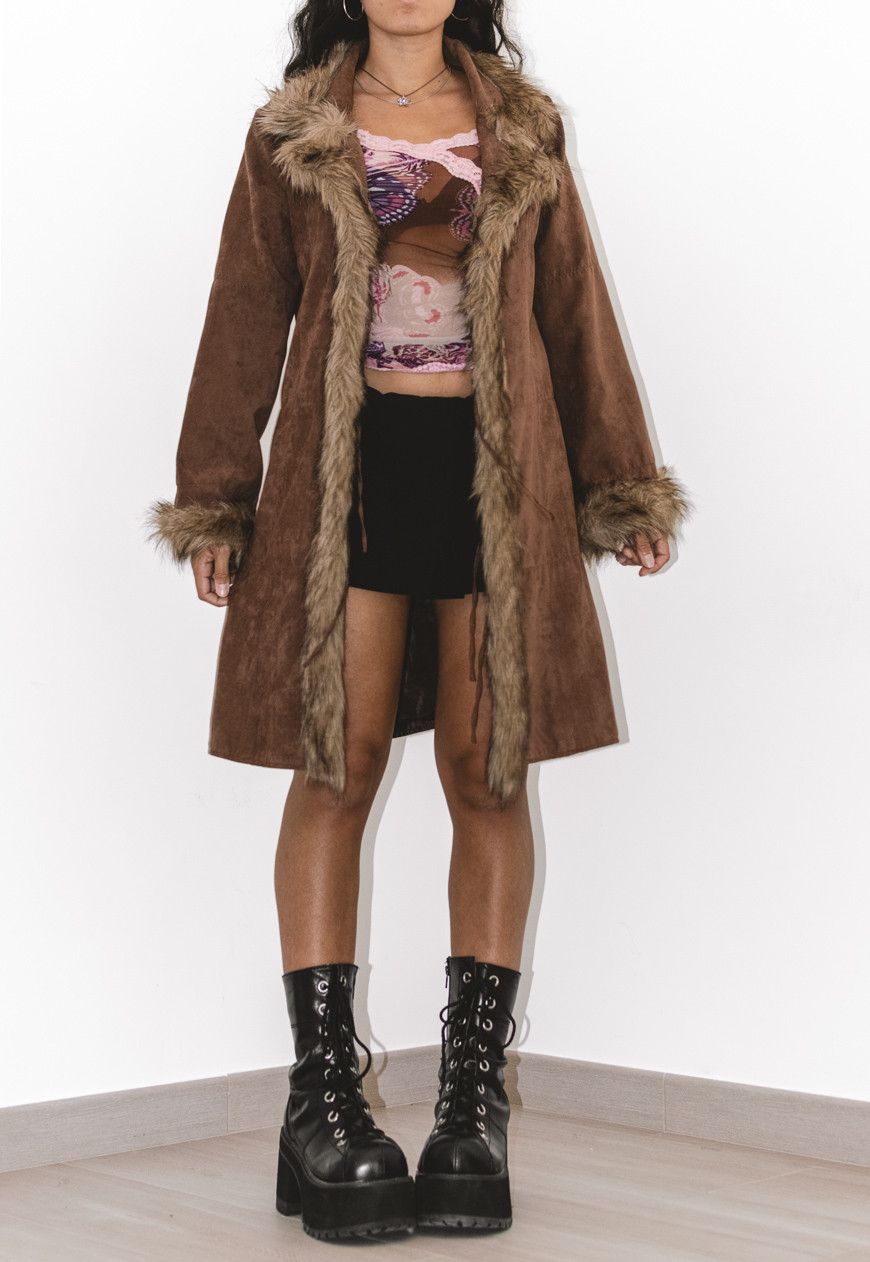 Vintage Vintage Y2k Faux fur Trim Penny lane Jacket Size XXL / US 16-18 / IT 52-54 - 2 Thumbnail