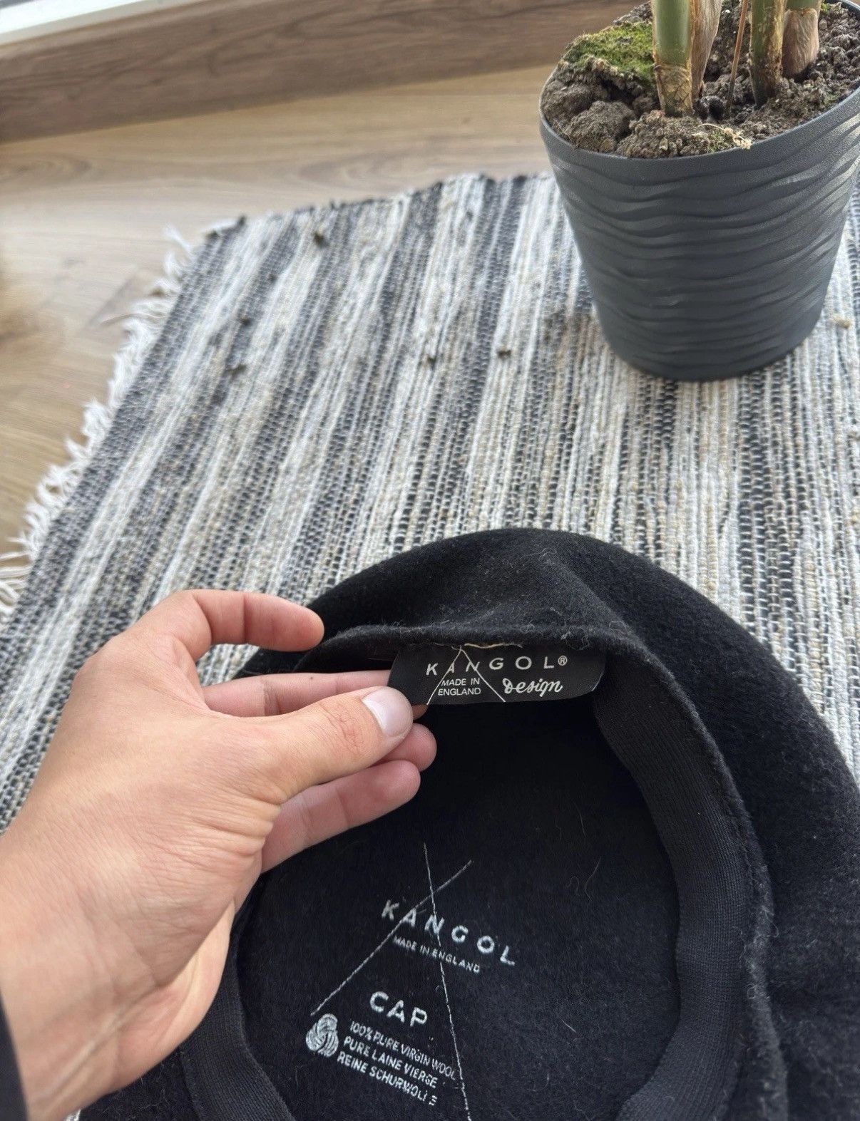 Kangol Kangol Vintage Wool Flat Berett Cap Black Classic One Size Size ONE SIZE - 5 Thumbnail
