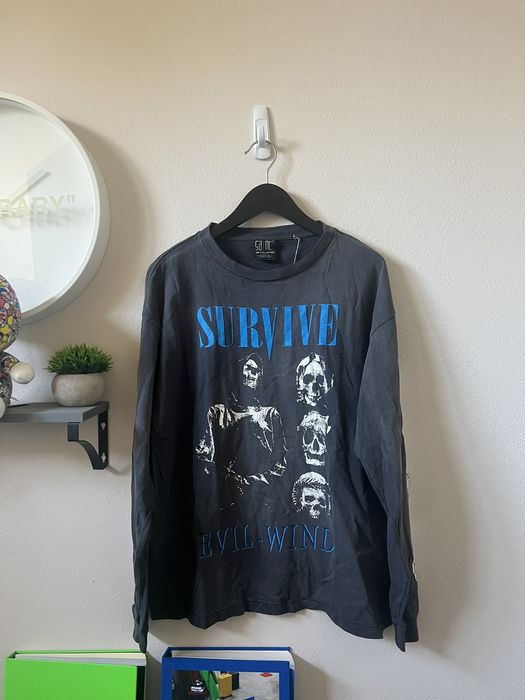 Vintage Saint Michael Survive Long Sleeve T-Shirt | Grailed