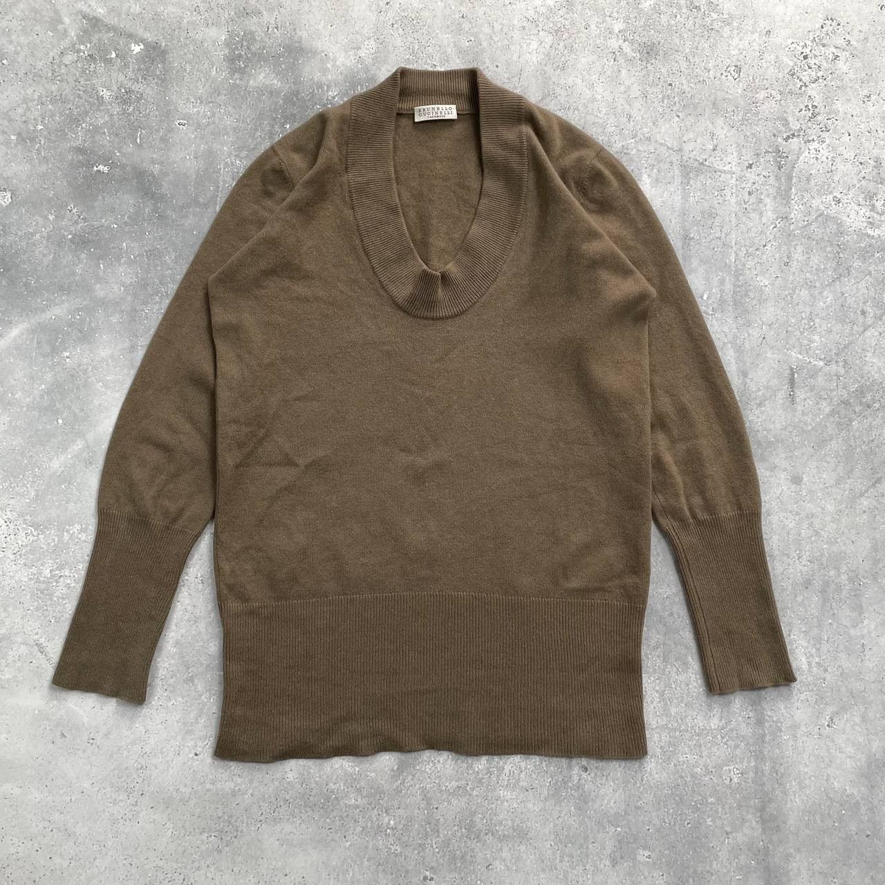 Brunello Cucinelli Brunello Cucinelli Cashmere V-Neck Sweater Pullover Women’s Size M / US 6-8 / IT 42-44 - 1 Thumbnail