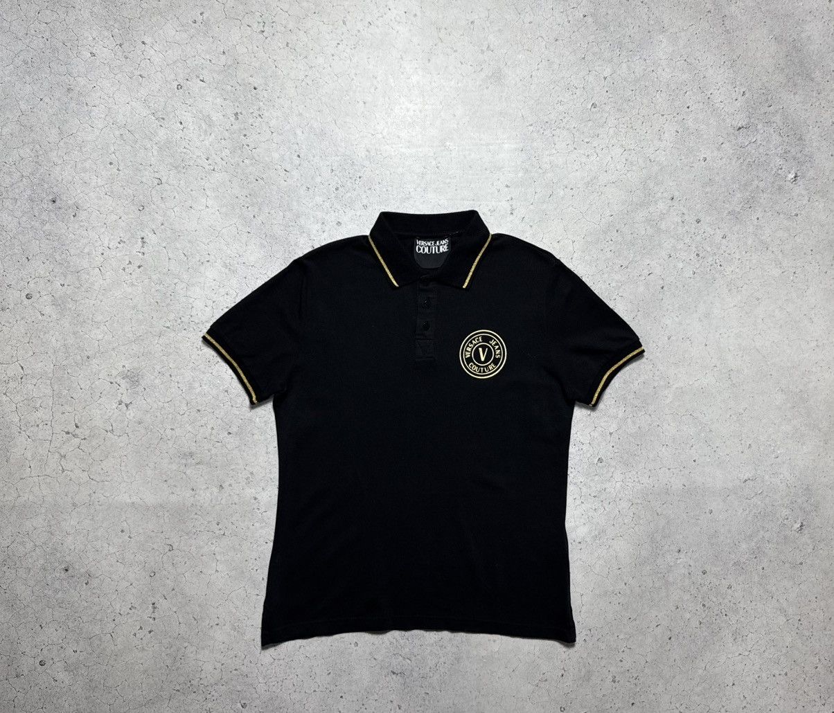 Versace Jeans Couture Versace Jeans Couture Black Luxury Polo Shirt Size M Size US M / EU 48-50 / 2 - 1 Thumbnail