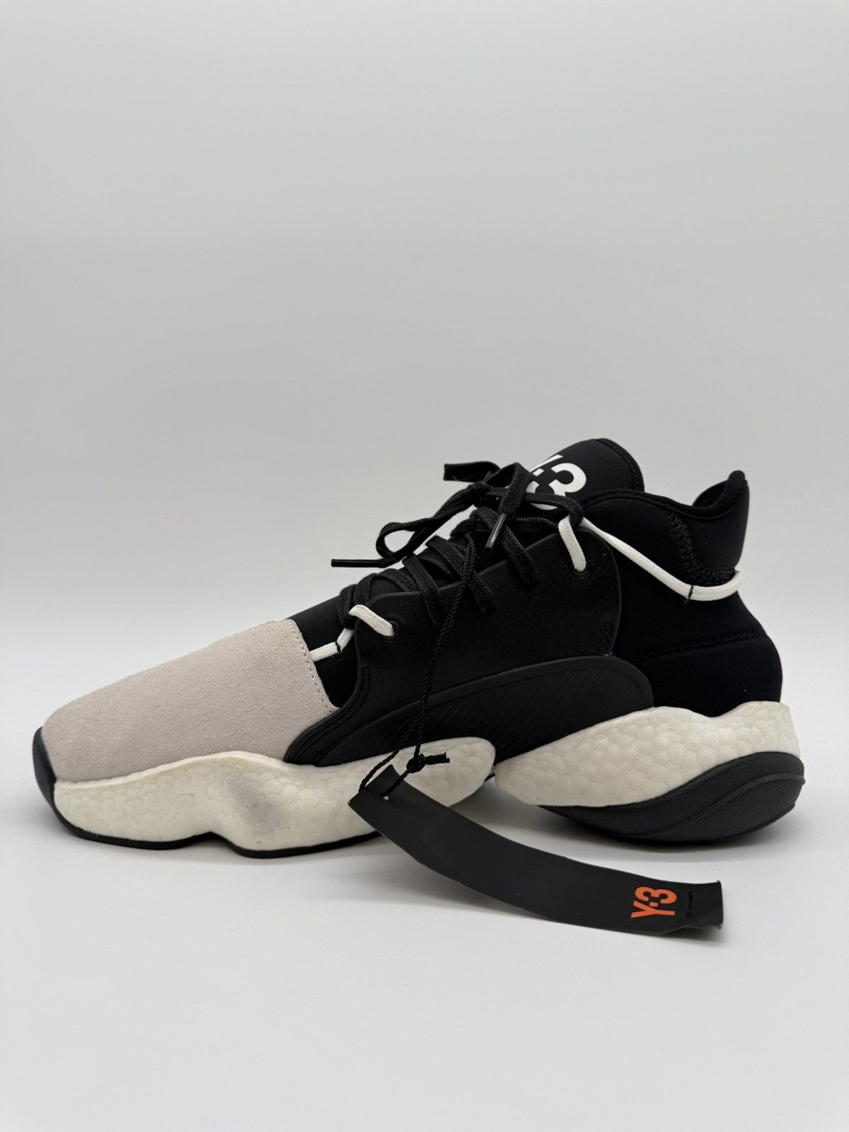 Adidas × Y-3 Adidas Y-3 BYW BBALL White Black EU 43 1/3 Size US 9.5 / EU 42-43 - 2 Thumbnail