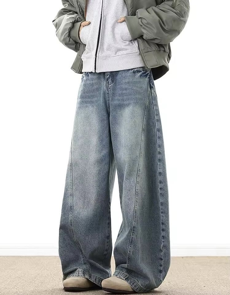 Japanese Brand × Jean Wide Leg Denim Size US 33 - 2 Thumbnail