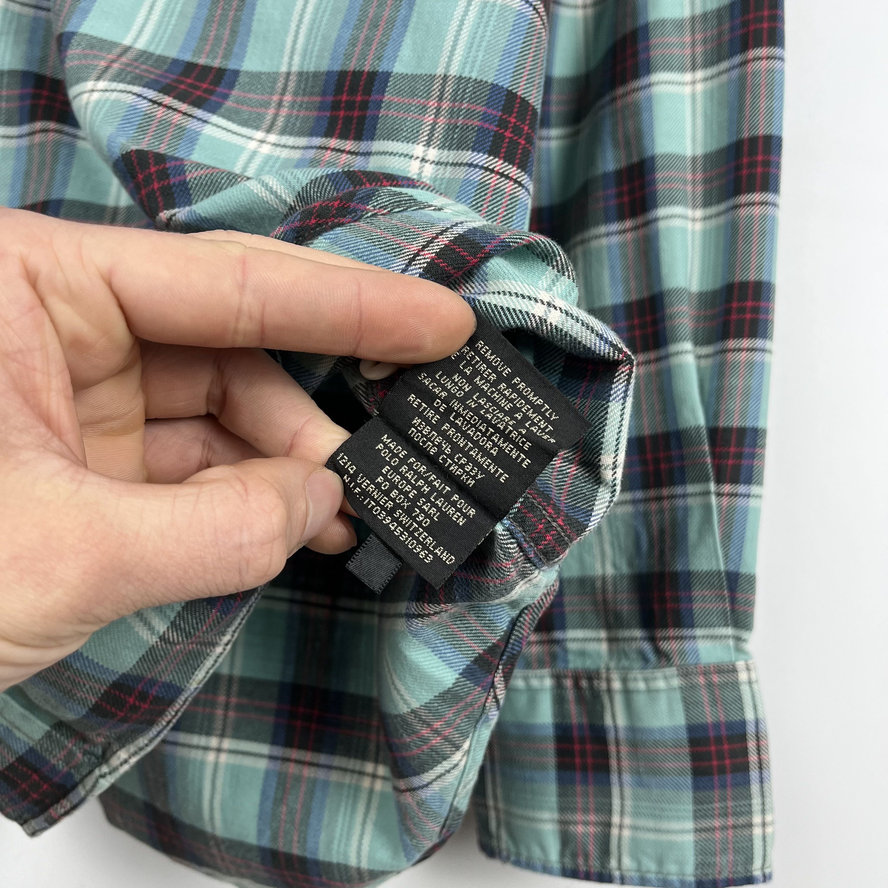 RRL Ralph Lauren RRL Ralph Lauren Western Checkered Long Sleeve Shirt Size US XL / EU 56 / 4 - 13 Thumbnail