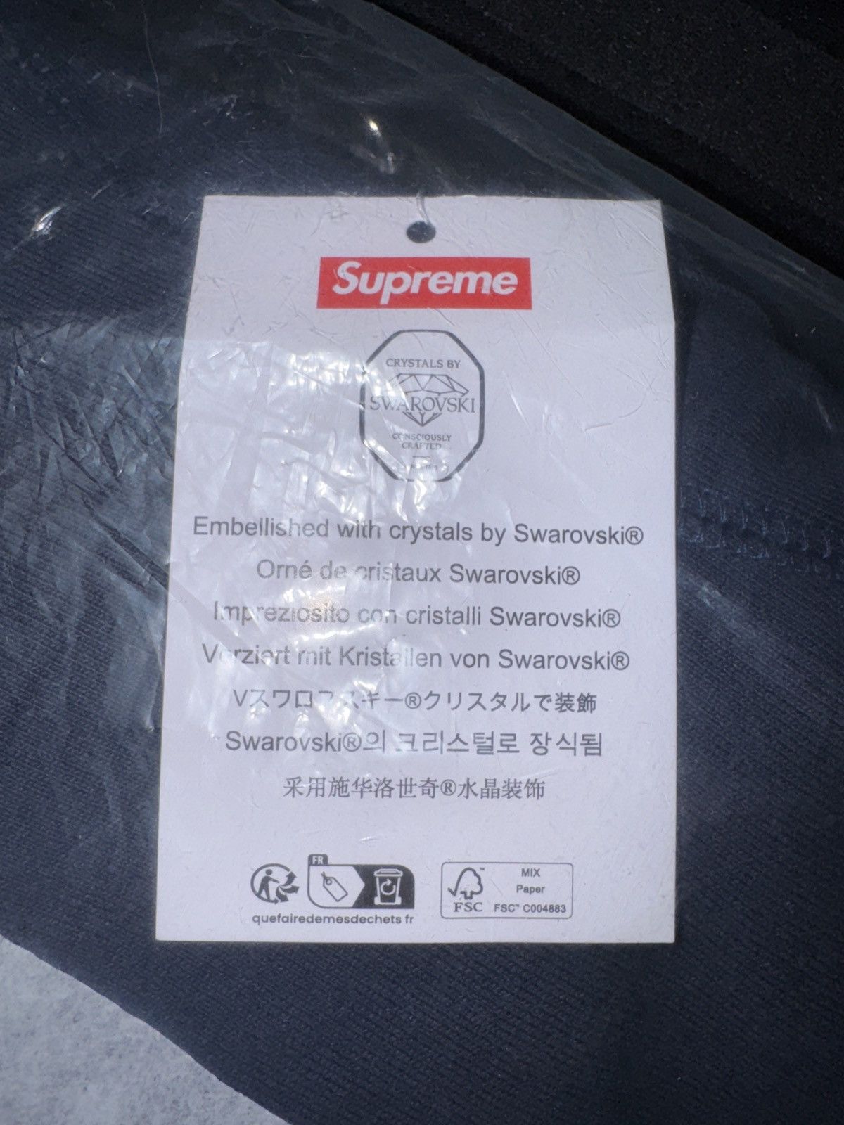 Supreme × Swarovski Supreme X Swarovski Motion Logo Size US L / EU 52-54 / 3 - 4 Thumbnail