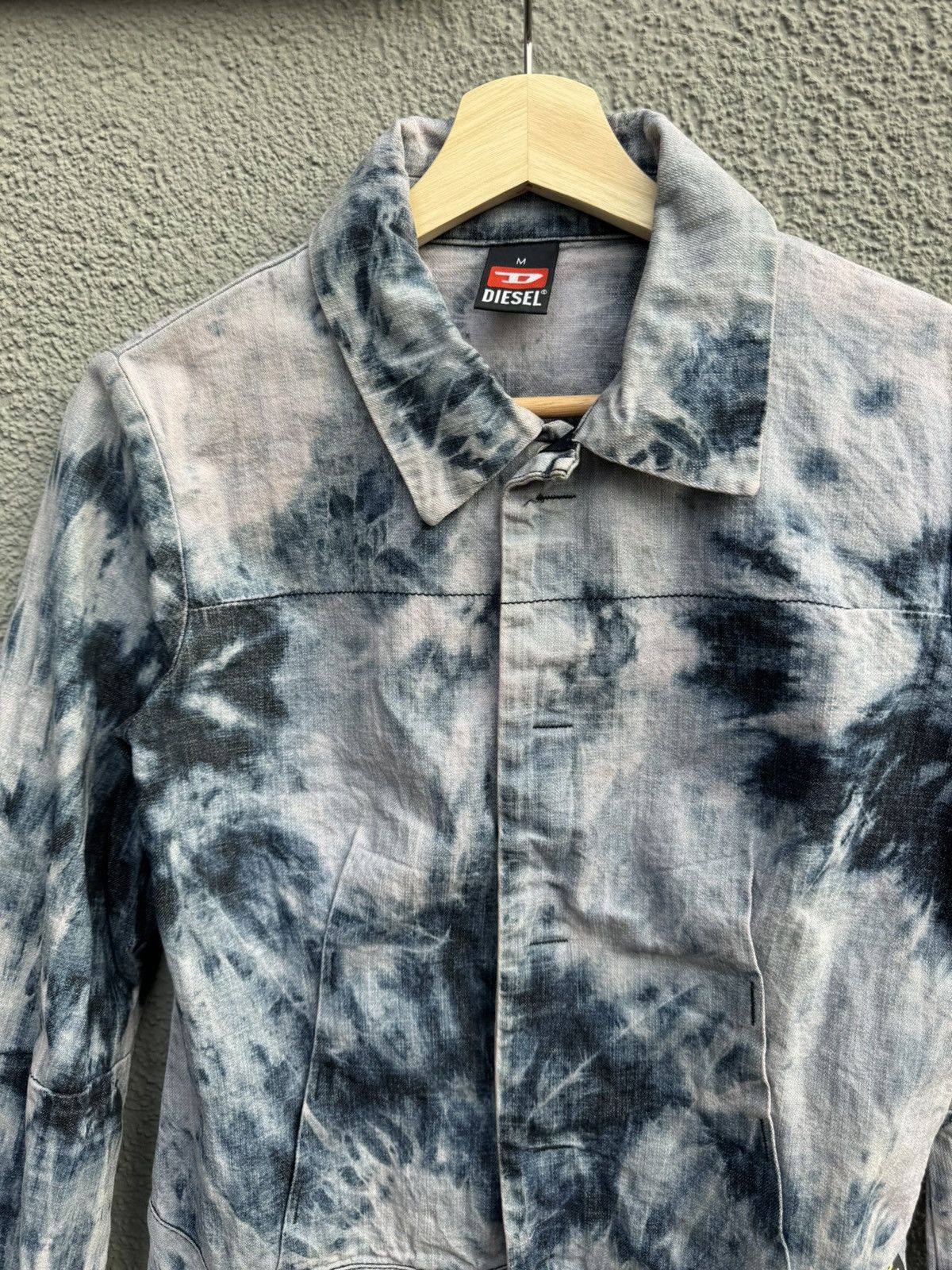 Diesel × Japanese Brand Diesel Denim Tie Dye Jacket Mod.Sobea Size M / US 6-8 / IT 42-44 - 2 Thumbnail