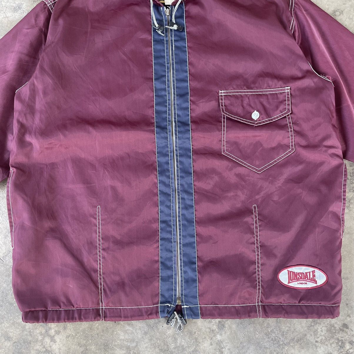 Lonsdale × Vintage 🔥Vintage Lonsdale Hooded Full Zipper Sportswear Light Jacket Size US XL / EU 56 / 4 - 3 Thumbnail