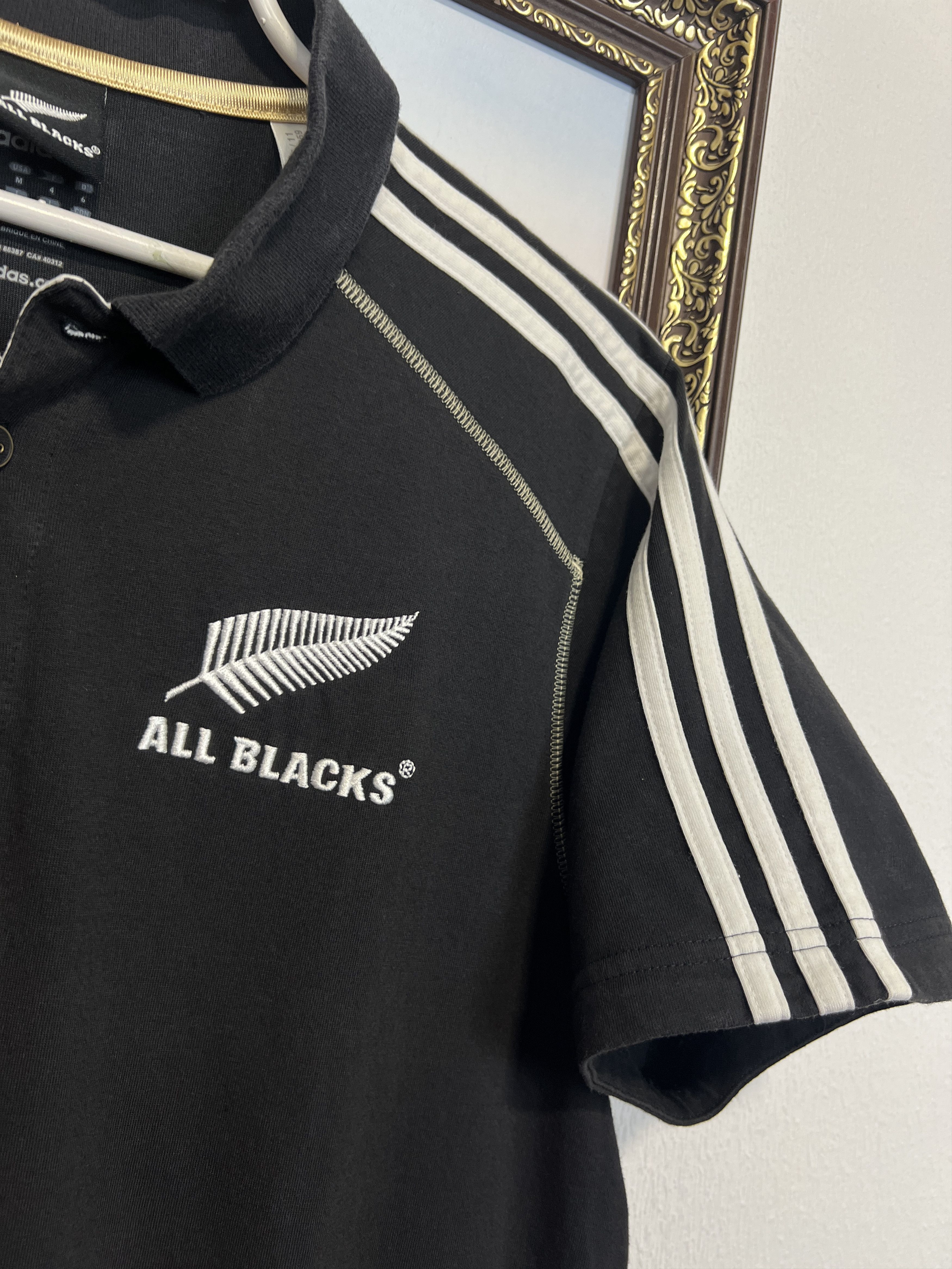 Adidas Vintage All Blacks New Zealand Rugby Union Jersey Polo Shirt Size US M / EU 48-50 / 2 - 4 Thumbnail