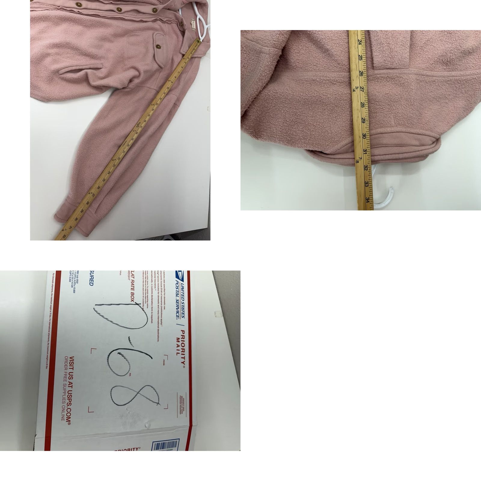 Vintage VINTAGE Altar'd State Womens Shacket Plaid Pink Oversized Button Up Mid-Length Jacket Womens Size L / US 10 / IT 46 - 9 Thumbnail