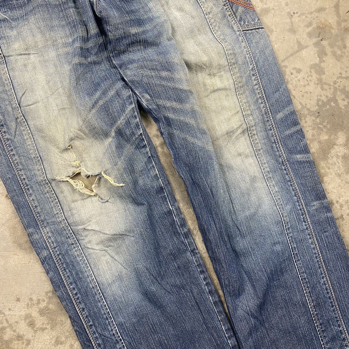Edwin × Vintage Edwin XV Distressed Rugged Denim Jeans Size US 35 - 3 Thumbnail