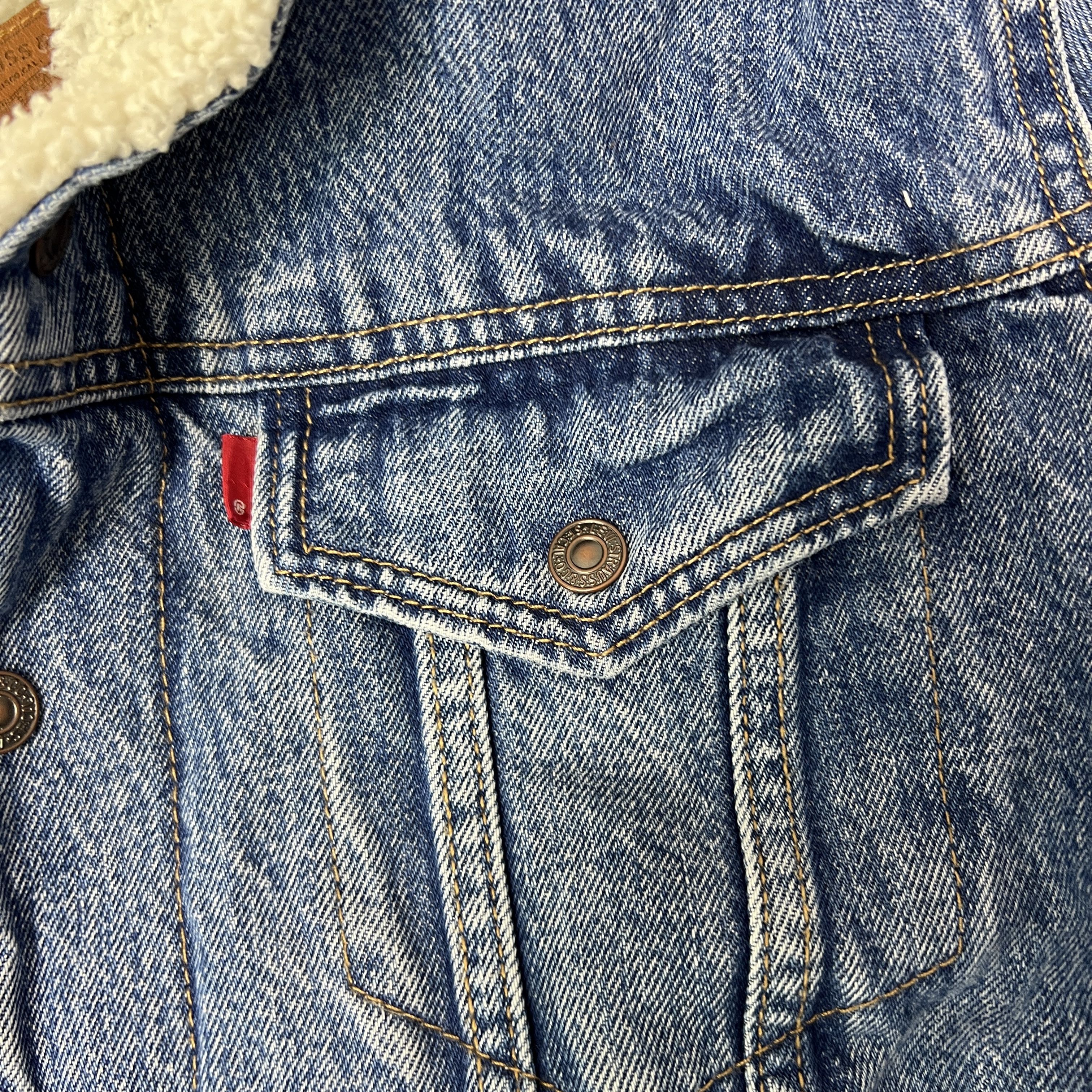 Levi's Vintage Denim Levi's Sherpa Washed Jeans Jacket 00s Size US L / EU 52-54 / 3 - 5 Thumbnail