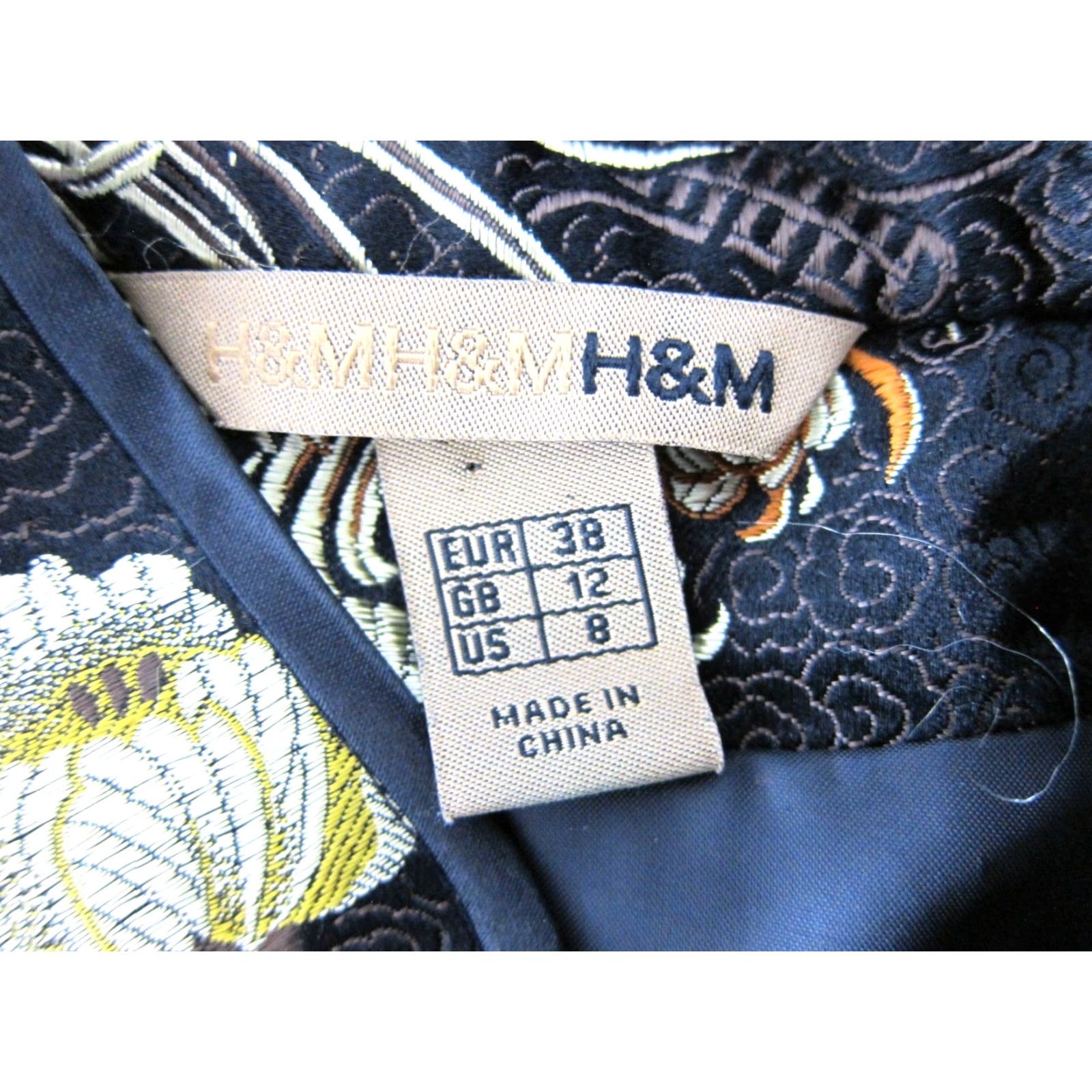 H&M H&M Qipoa Chinese Asian Black Pink Gold Sleeveless Mock Neck Long Dress Size 8 Size M / US 6-8 / IT 42-44 - 3 Thumbnail