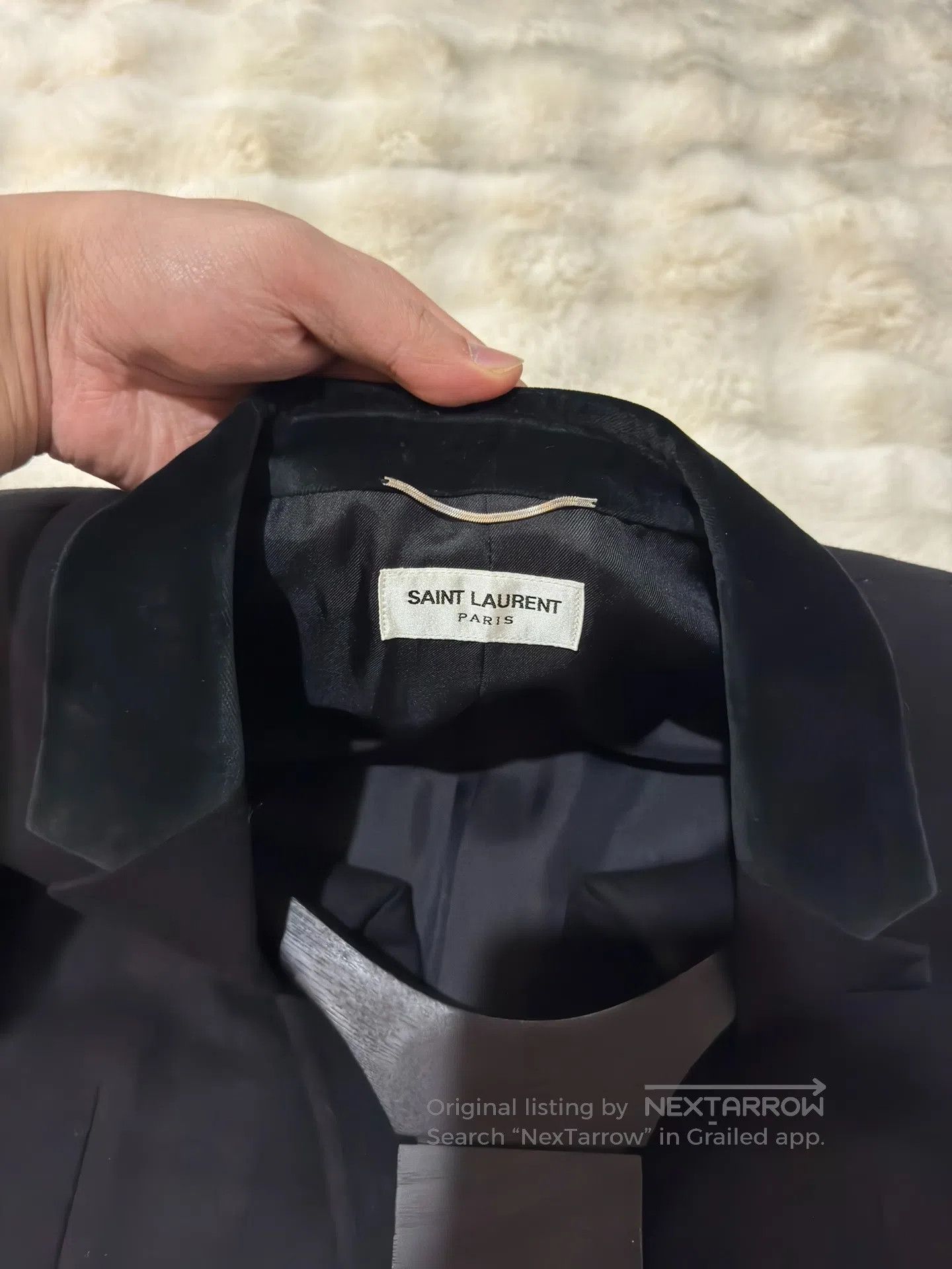 Saint Laurent Paris Saint Laurent Paris Wool and Velvet Blended Suit| Size US M / EU 48-50 / 2 - 3 Thumbnail
