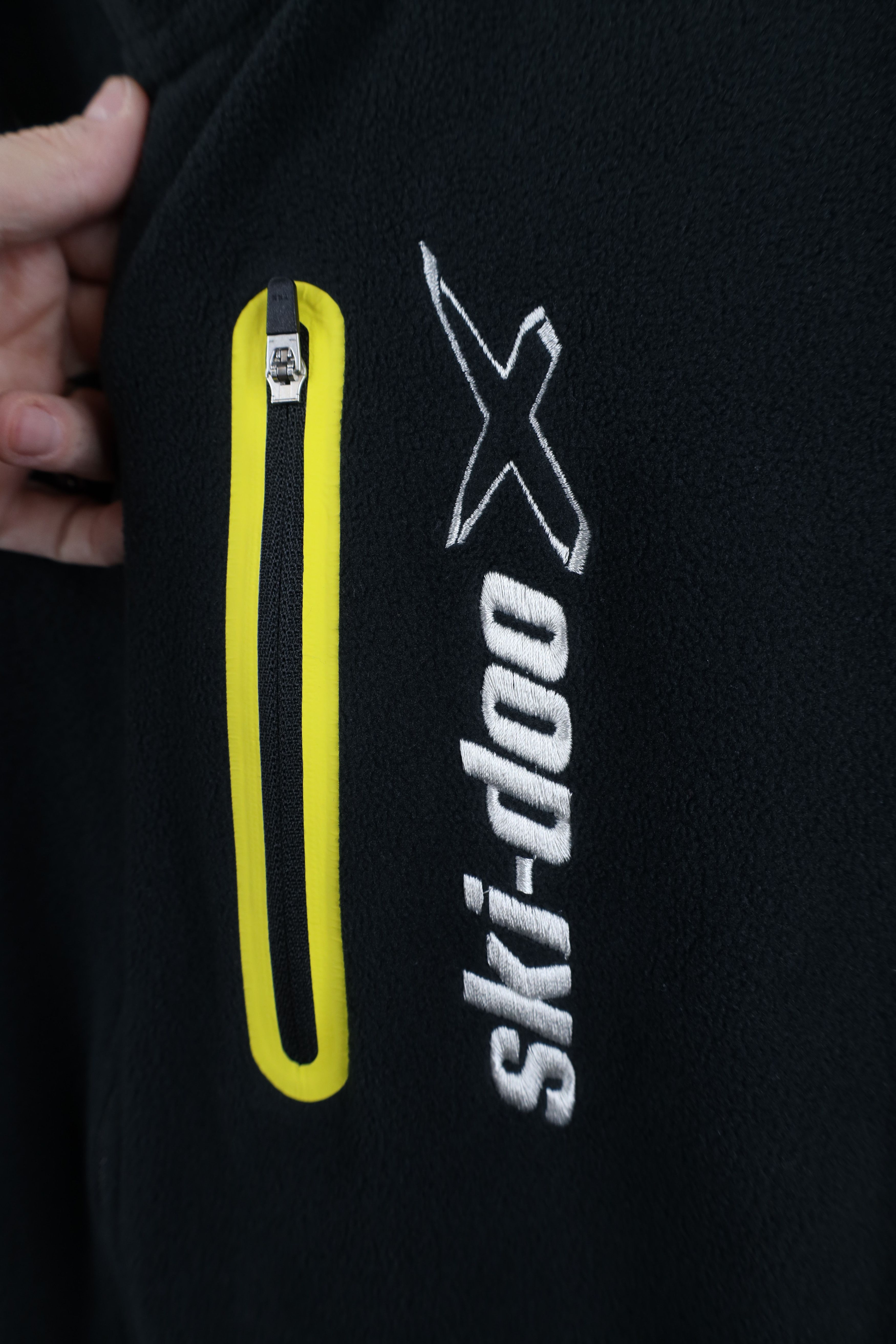 Vintage Vintage Ski Doo Bombardier Snowmobile Fleece Jacket Black Size US M / EU 48-50 / 2 - 4 Thumbnail