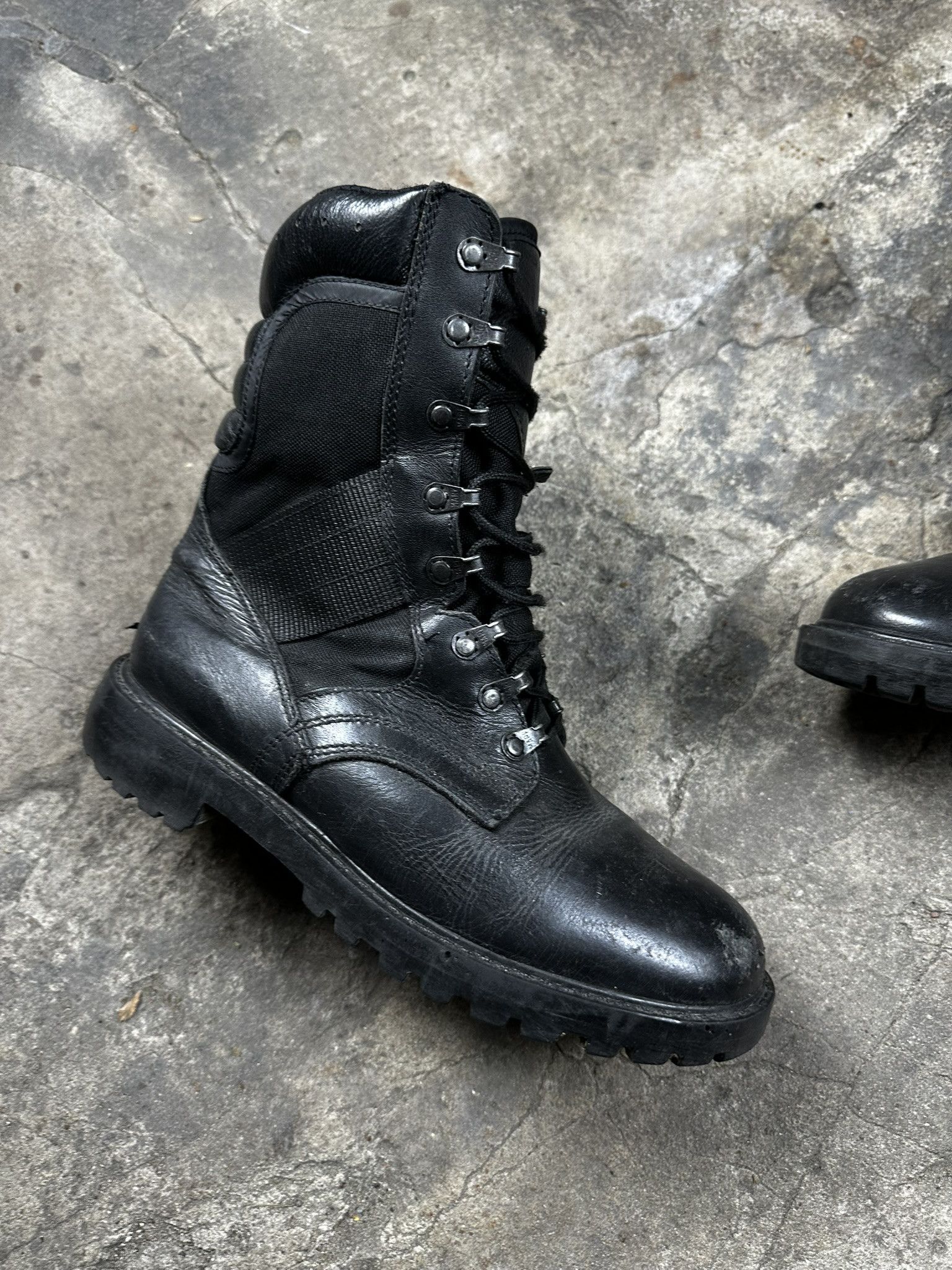Vintage Vintage Polish Army Combat Leather Boots Size US 9.5 / EU 42-43 - 2 Thumbnail