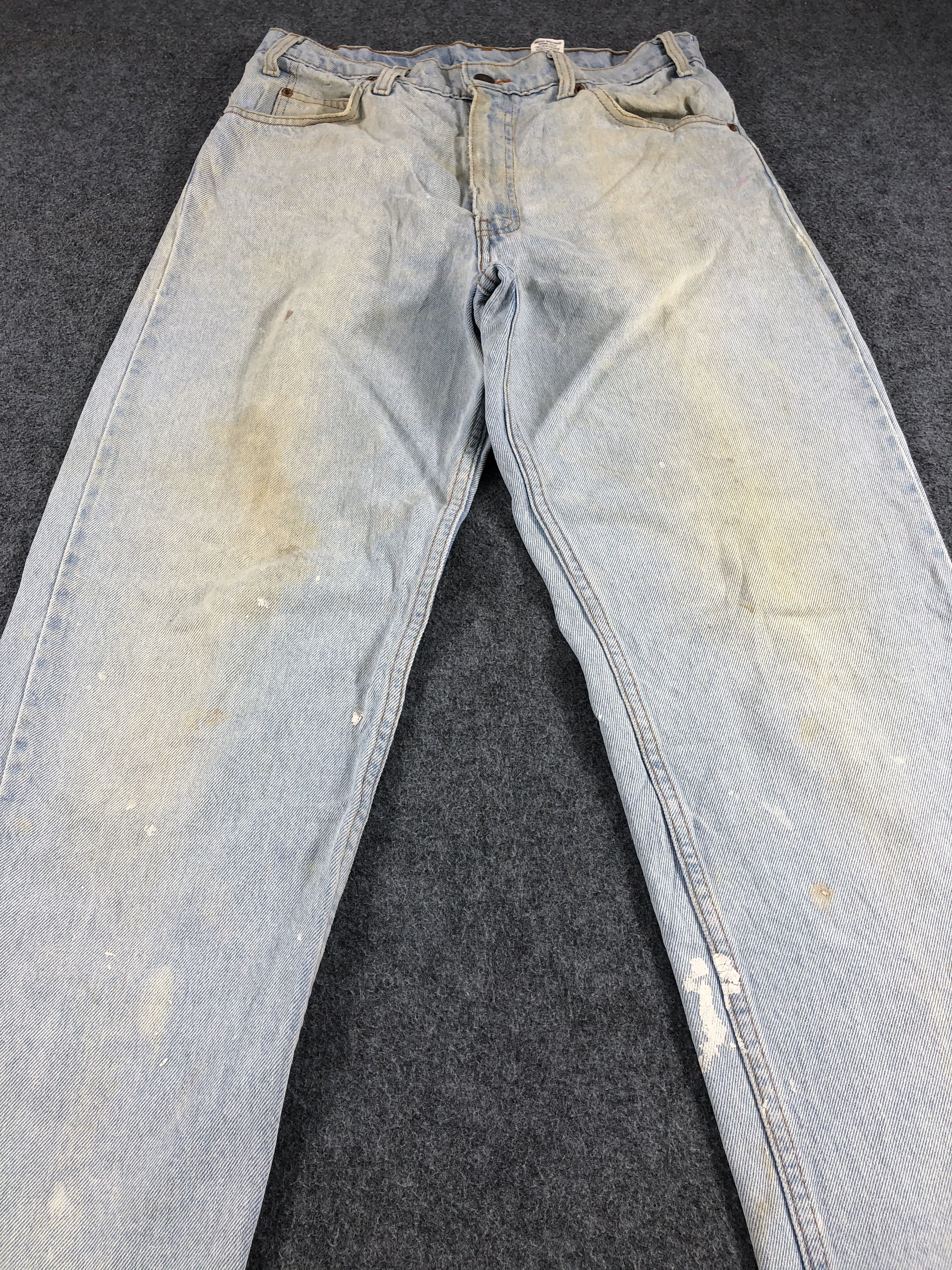 Levi's Vintage Distress Levis 550 Orange Tab Jeans-JM656 Size US 32 / EU 48 - 3 Thumbnail