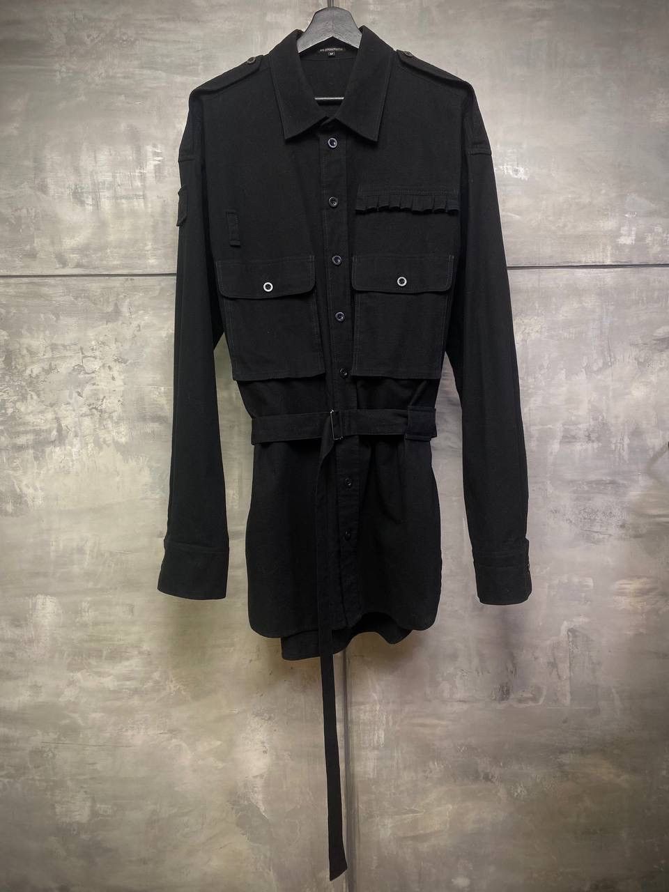 Ann Demeulemeester Long belted thick army shirt M-L Size US L / EU 52-54 / 3 - 1 Thumbnail