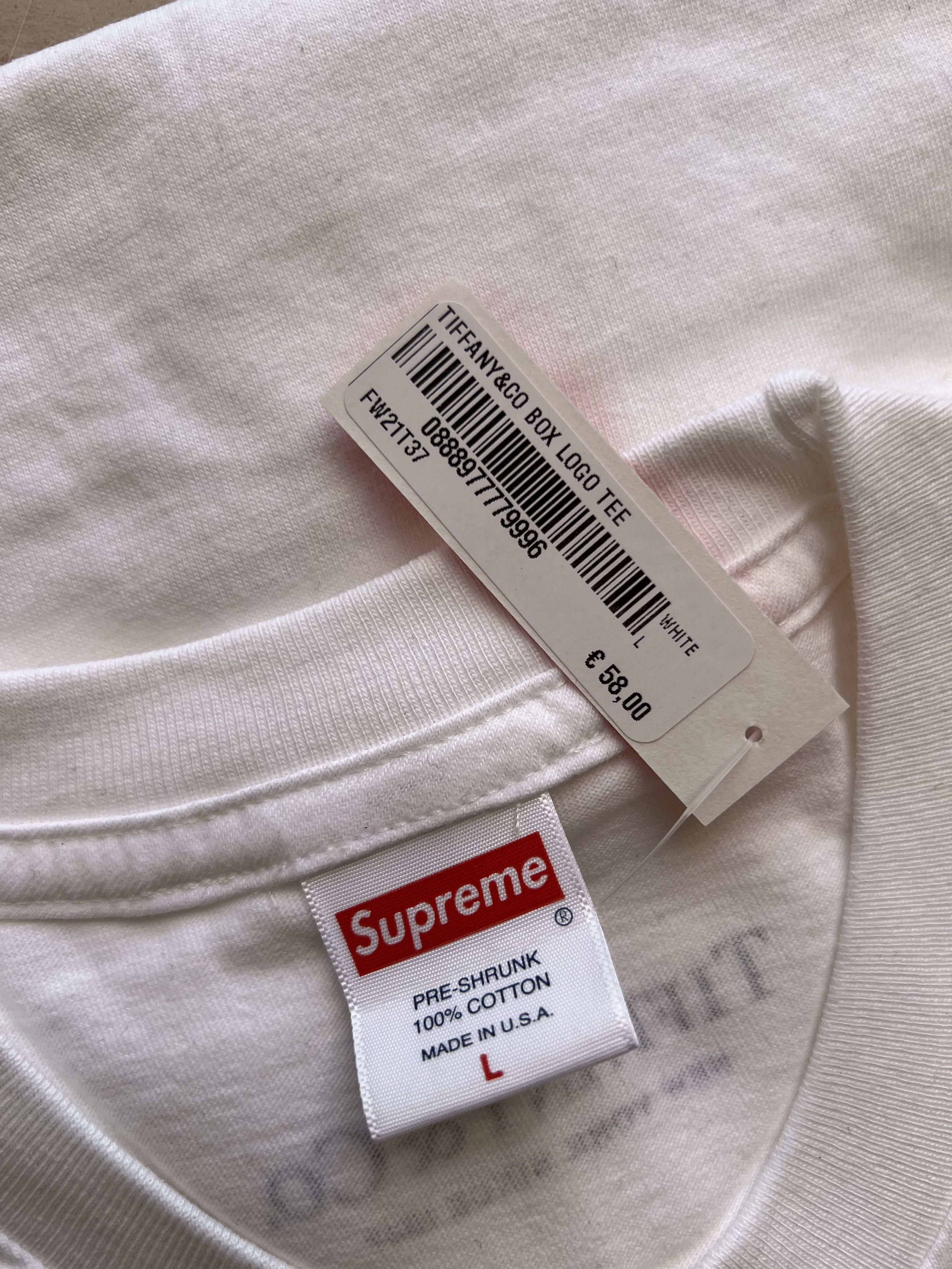 Supreme × Tiffany & Co. Supreme T-shirt con Logo Supreme x Tiffany & Co large Size US L / EU 52-54 / 3 - 14 Thumbnail