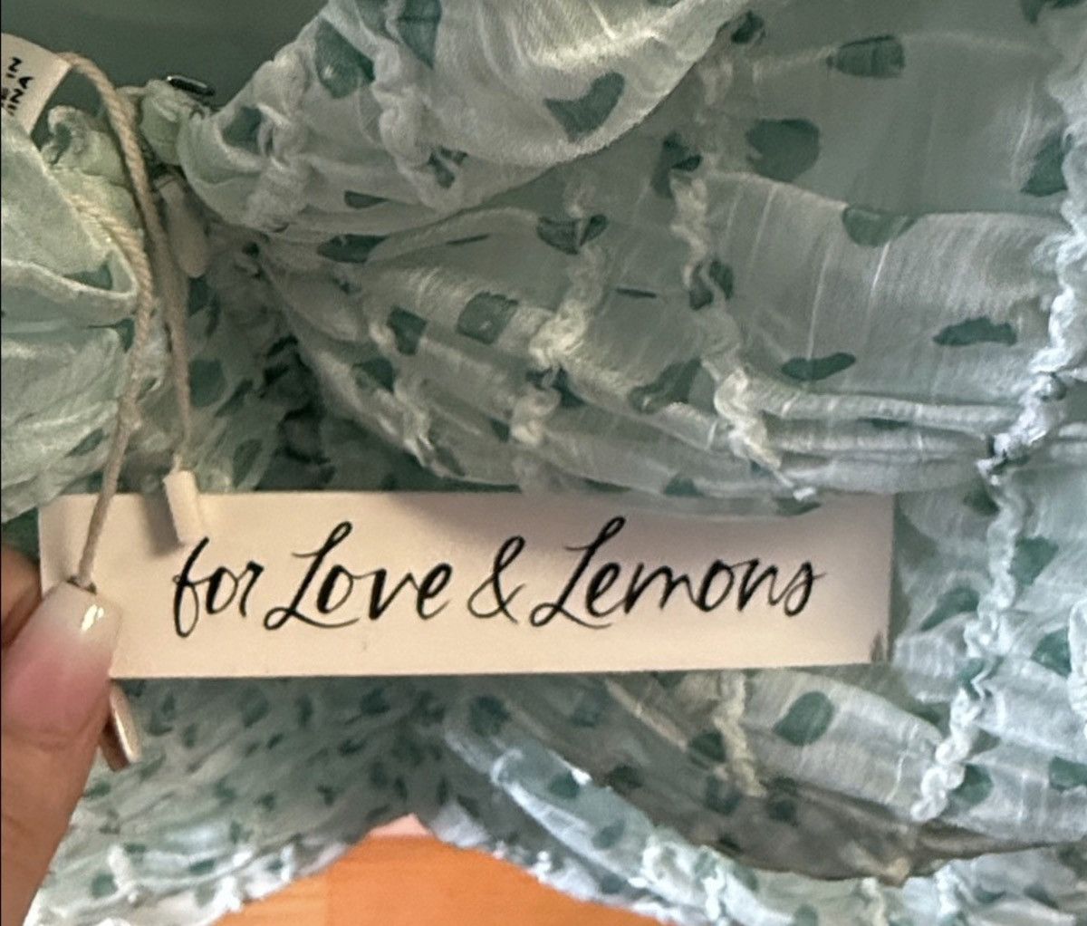 For Love & Lemons For Love And Lemons Green Drea Mini Ruched Dress Size XL / US 12-14 / IT 48-50 - 5 Thumbnail