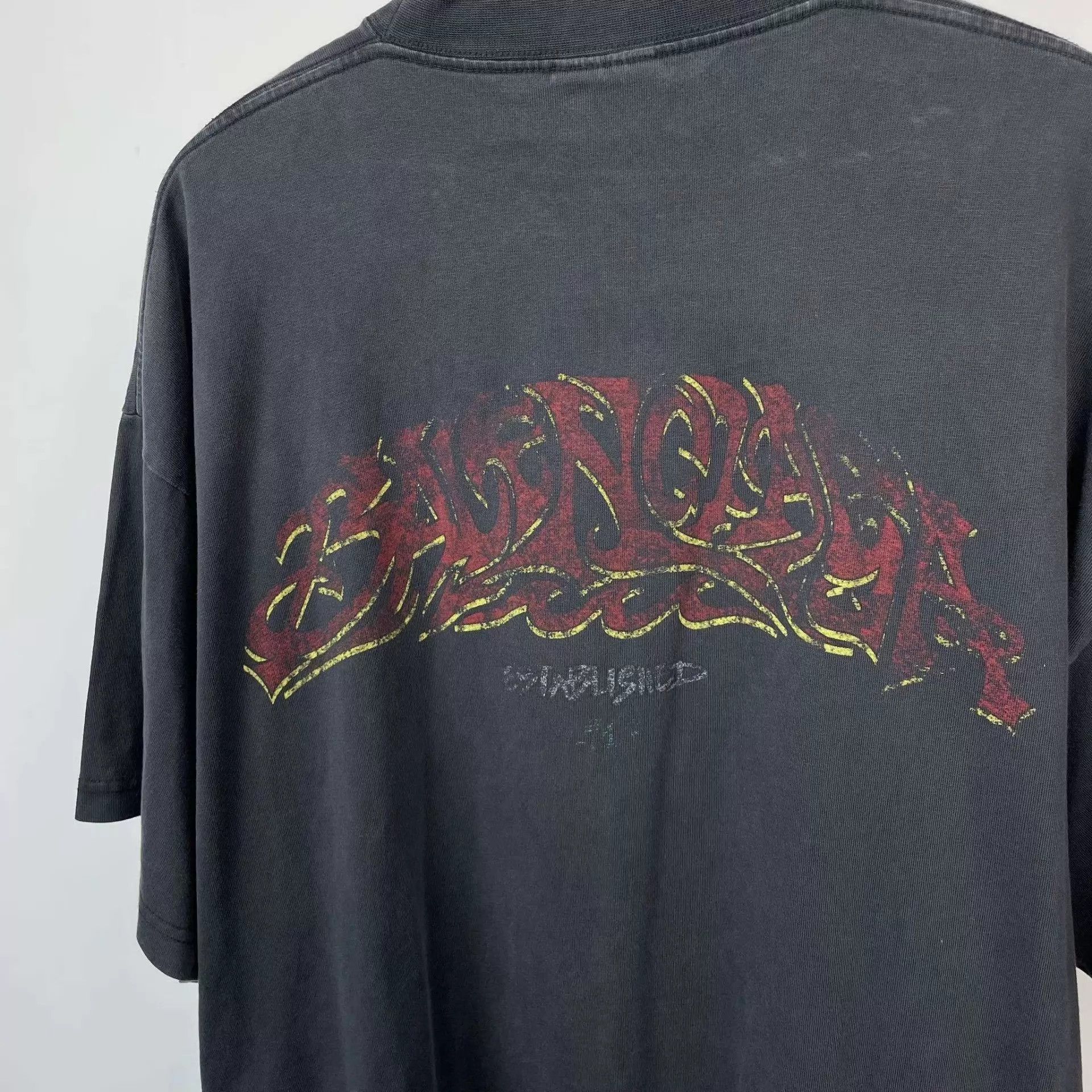 Balenciaga Balenciaga 95 new black print crewneck short-sleeve 165 Size US M / EU 48-50 / 2 - 8 Thumbnail