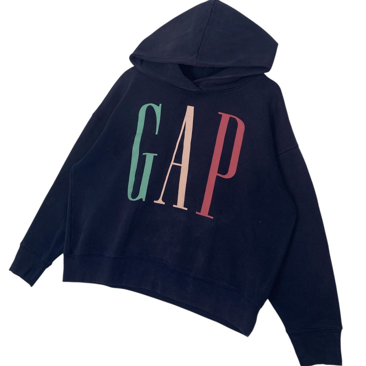 Other Vintage Gap Hoodie Big Logo Sweater Navy Blue Size L Size US L / EU 52-54 / 3 - 2 Thumbnail