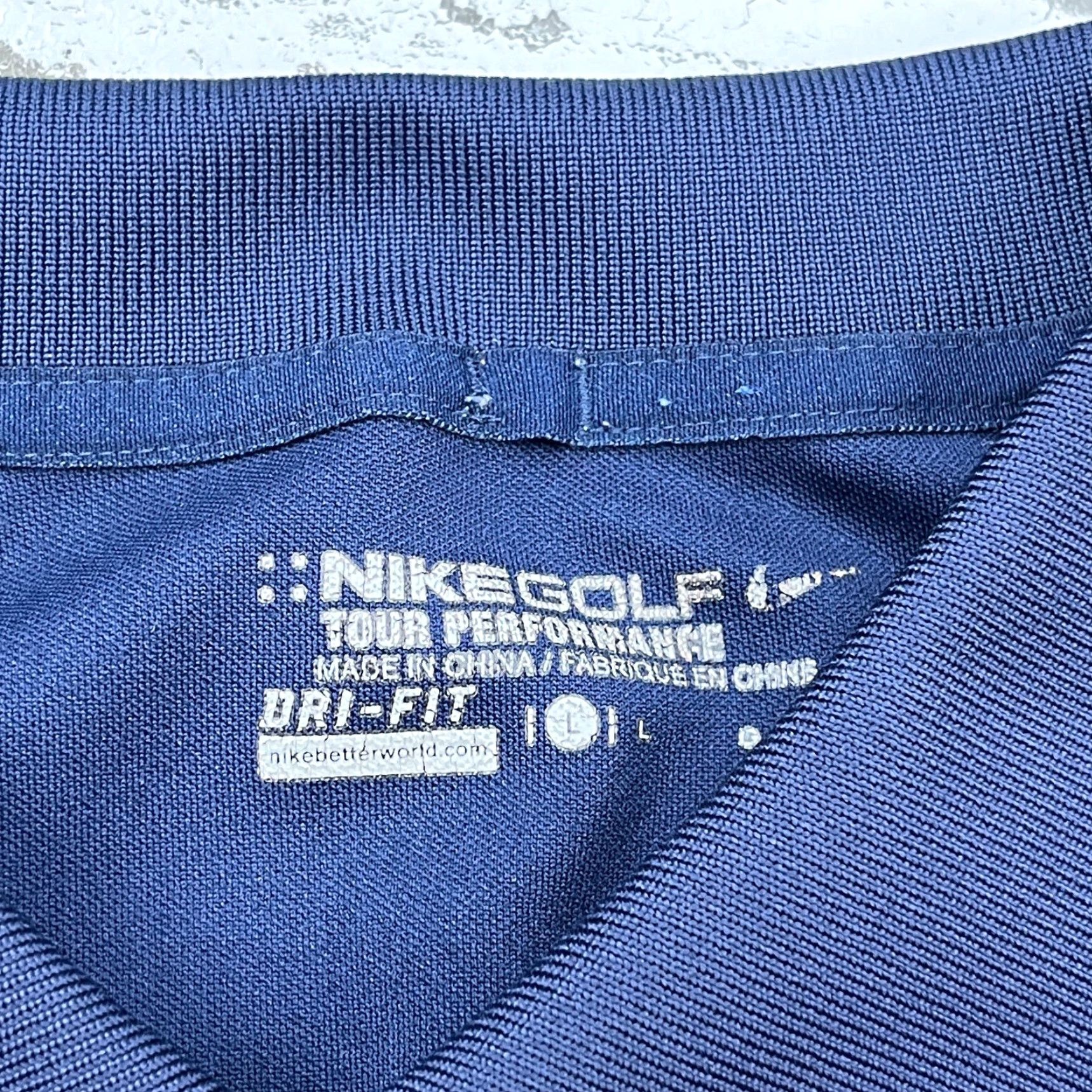 Nike Nike Polo Shirt Men L Blue Dri-Fit Performance World Tour Golf Links Navy Size US L / EU 52-54 / 3 - 7 Thumbnail