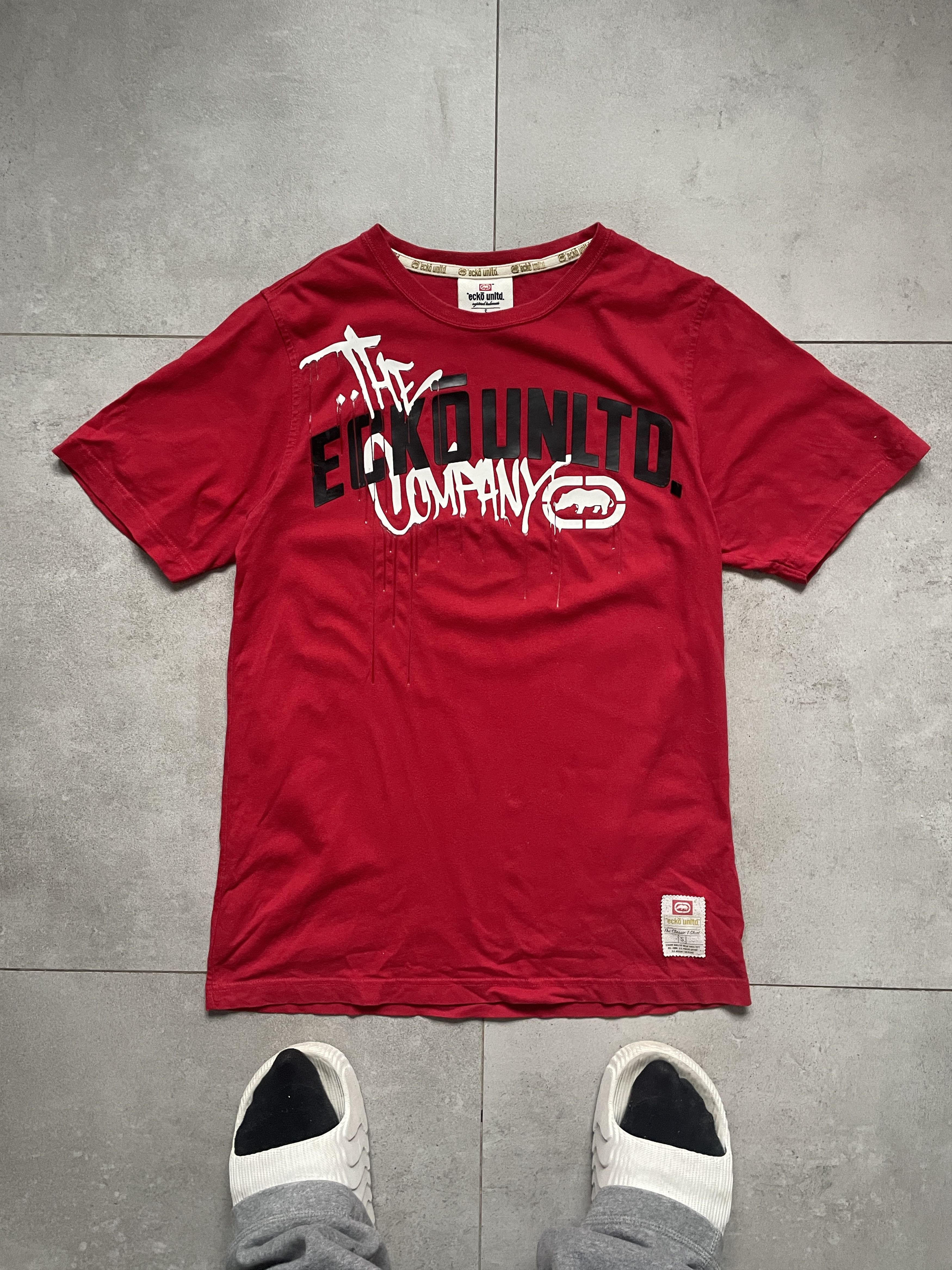 Ecko Unltd. Y2K ECKO UNLTMD UNLIMITED RED LOGO TSHIRT Size US S / EU 44-46 / 1 - 1 Thumbnail