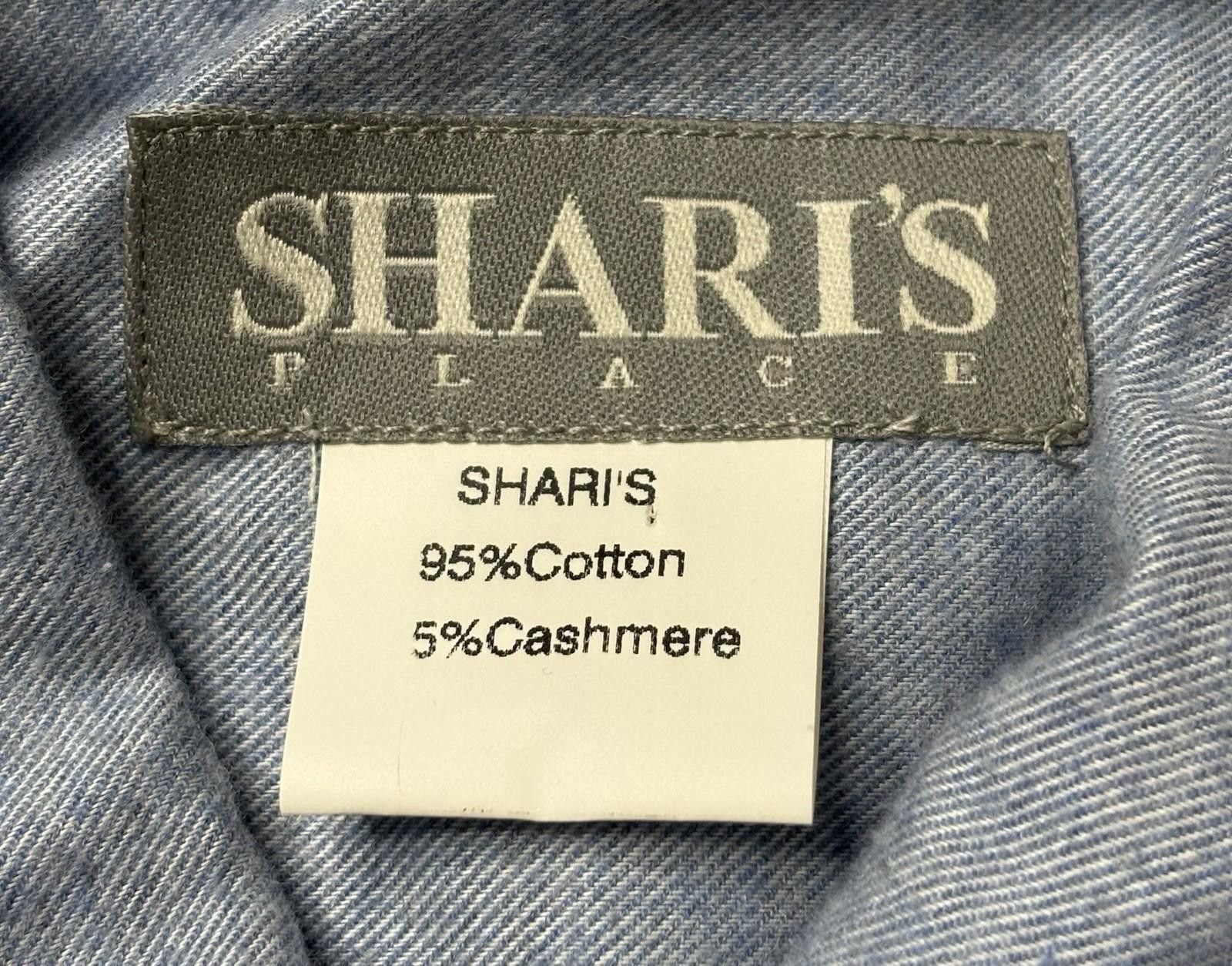 Other Shari's Place Top Shirt Womens Large Cashmere Cotton Italy Size L / US 10 / IT 46 - 2 Thumbnail