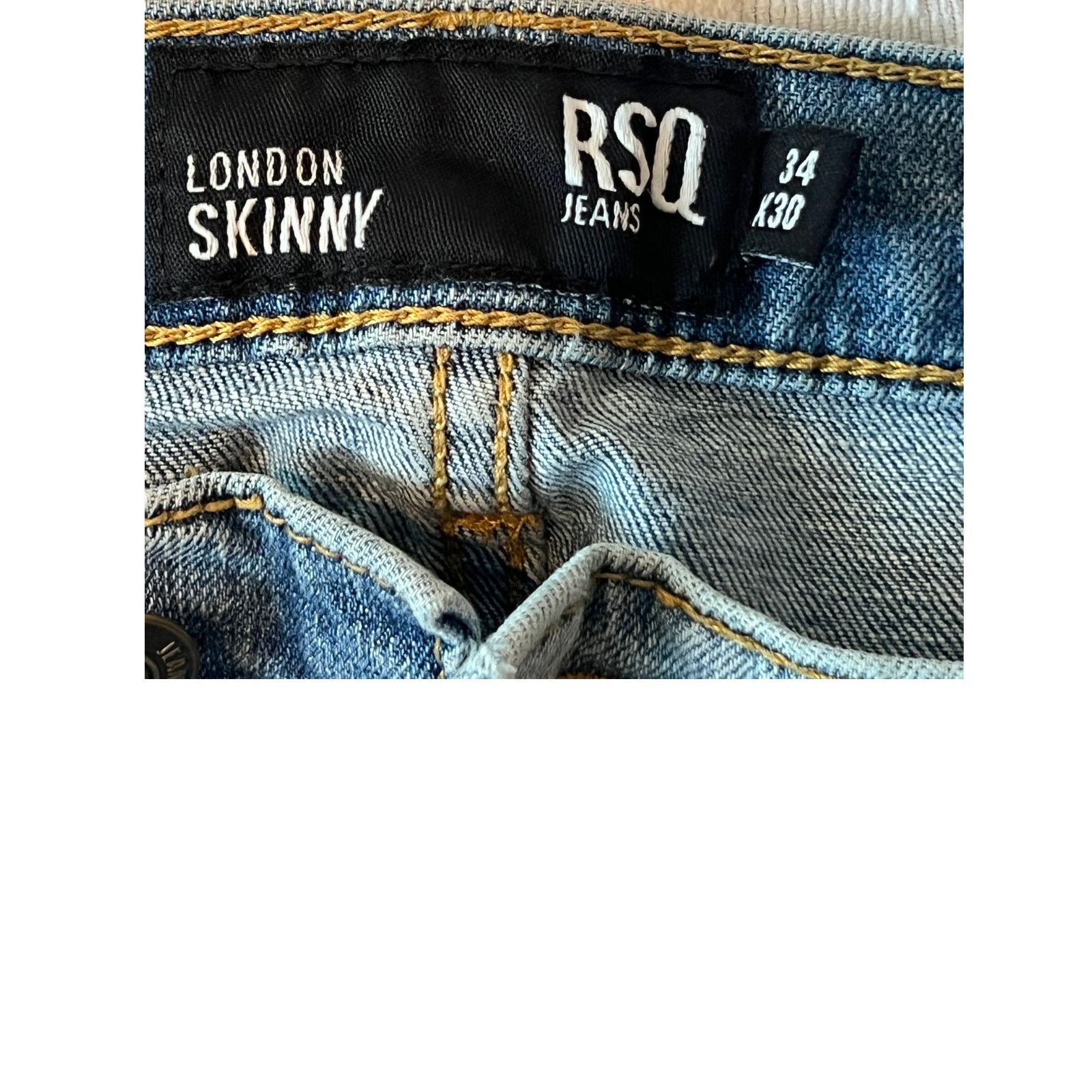 Rsq RSQ London Skinny Jeans Men's 34x30 Size US 34 / EU 50 - 3 Thumbnail