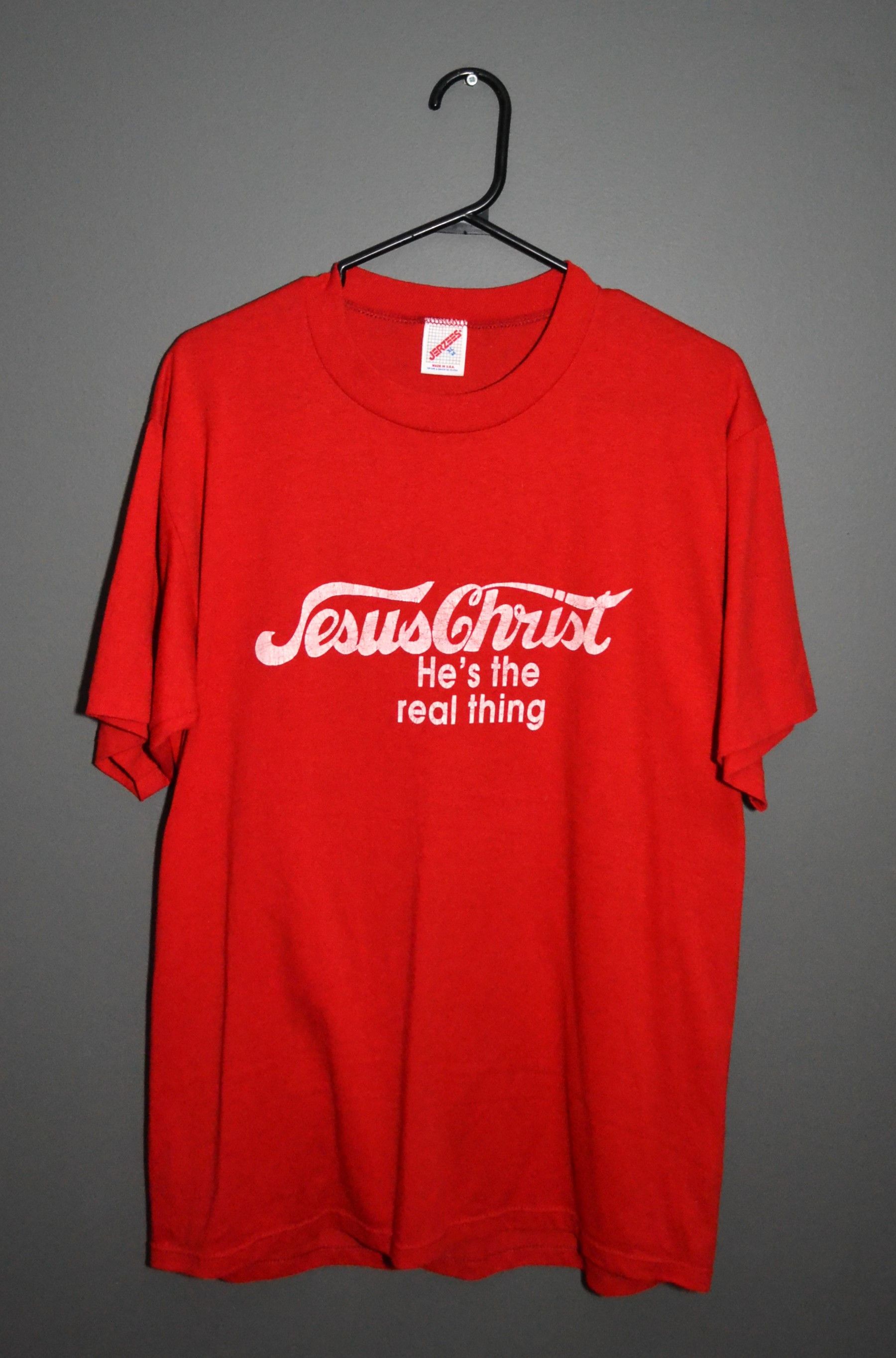 Band Tees × Vintage Jesus tee Coke Coca Cola T-shirt XL 90’s Single Stitch Size US XL / EU 56 / 4 - 2 Thumbnail