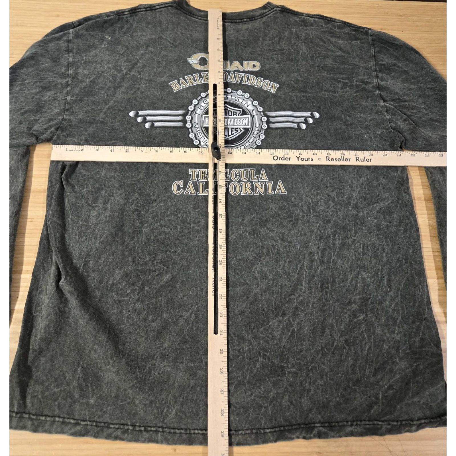 Harley Davidson VINTAGE Harley-Davidson Shirt Mens XL Black Long Sleeve American Legend Biker Size US XL / EU 56 / 4 - 8 Thumbnail