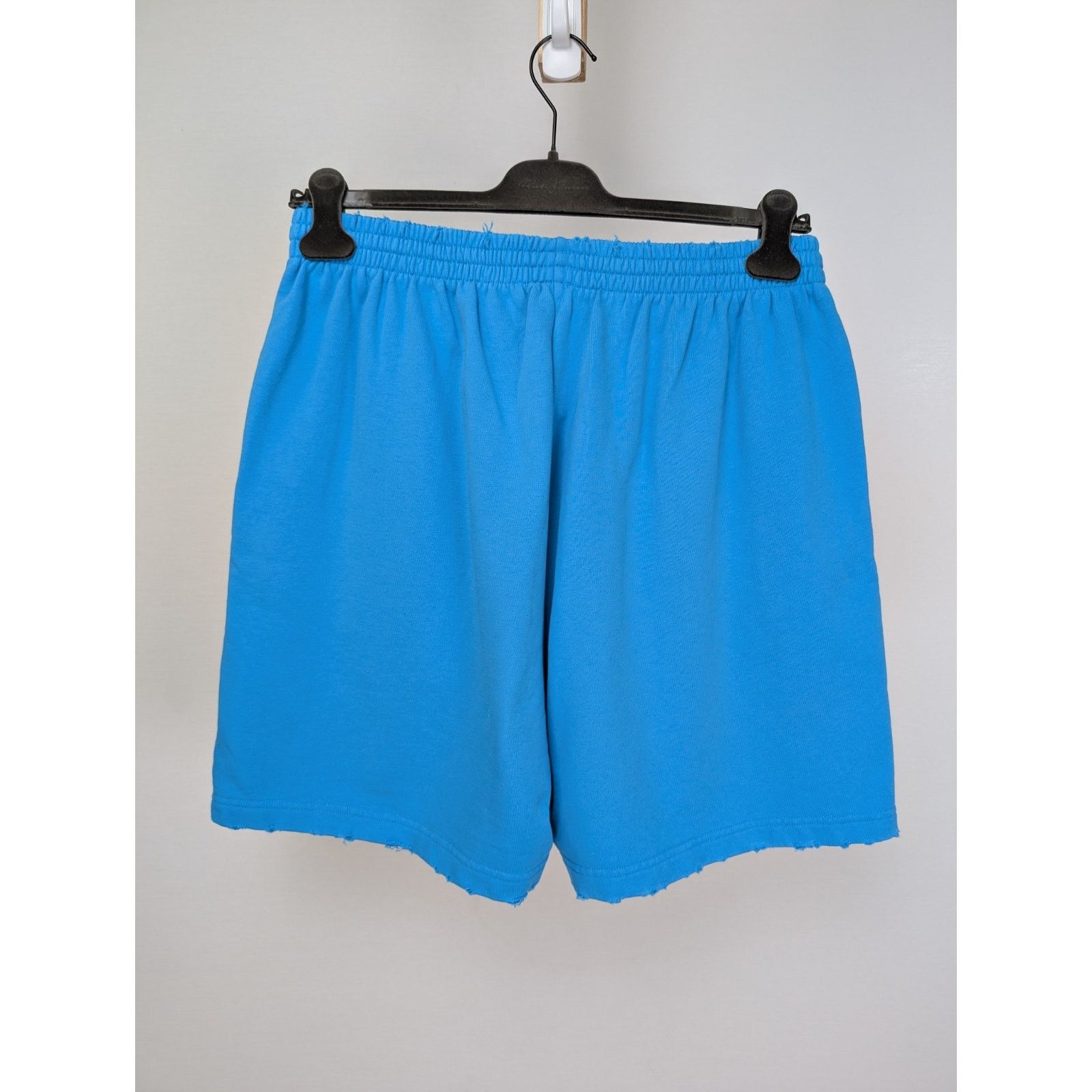 Balenciaga o1rshd1 Q:2 / Pol Camp Crack Print Med Moll Shorts in Blue Size US 34 / EU 50 - 8 Thumbnail