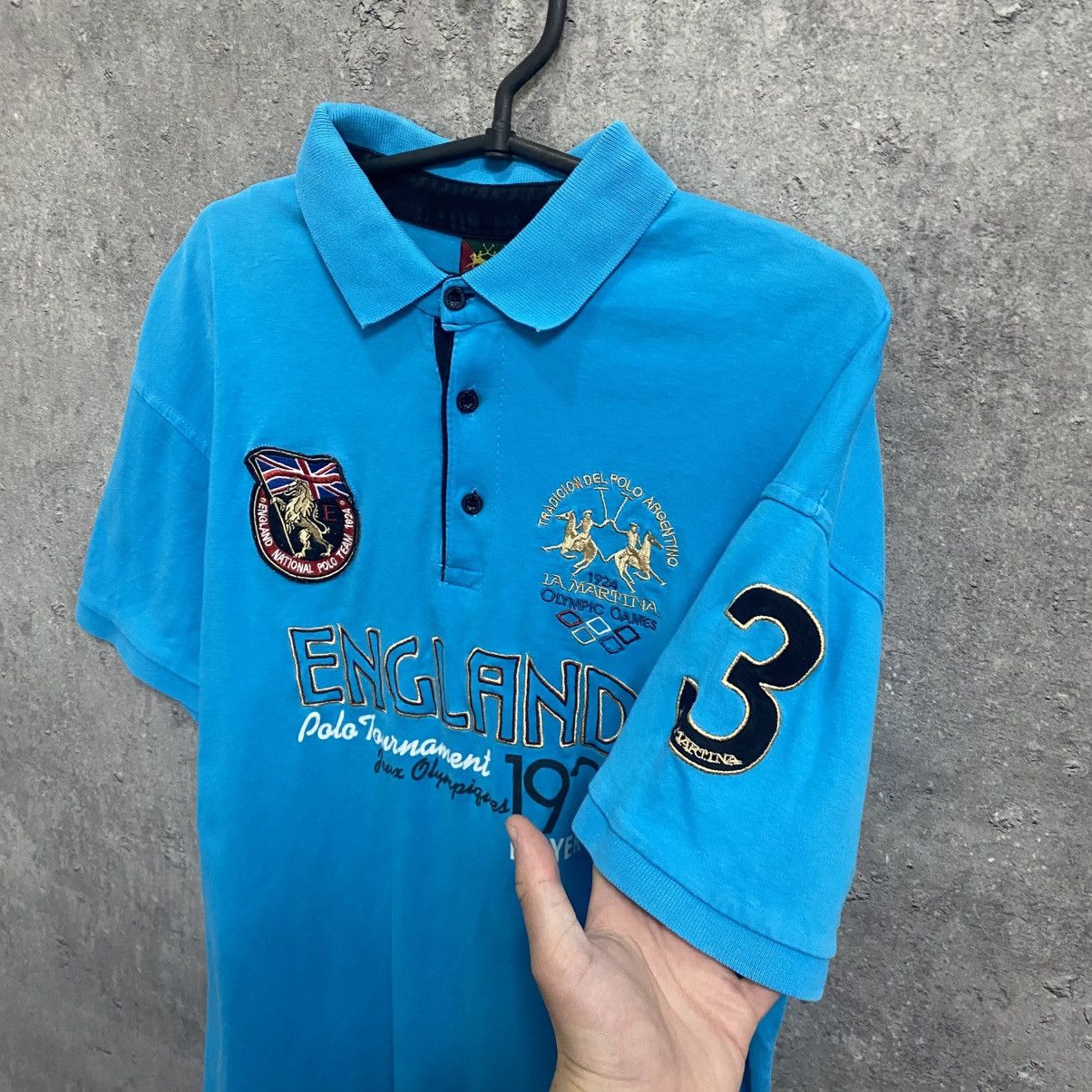 La Martina Vintage Y2K La Martina England #3 Polo T-Shirt Hype Size US XL / EU 56 / 4 - 7 Thumbnail